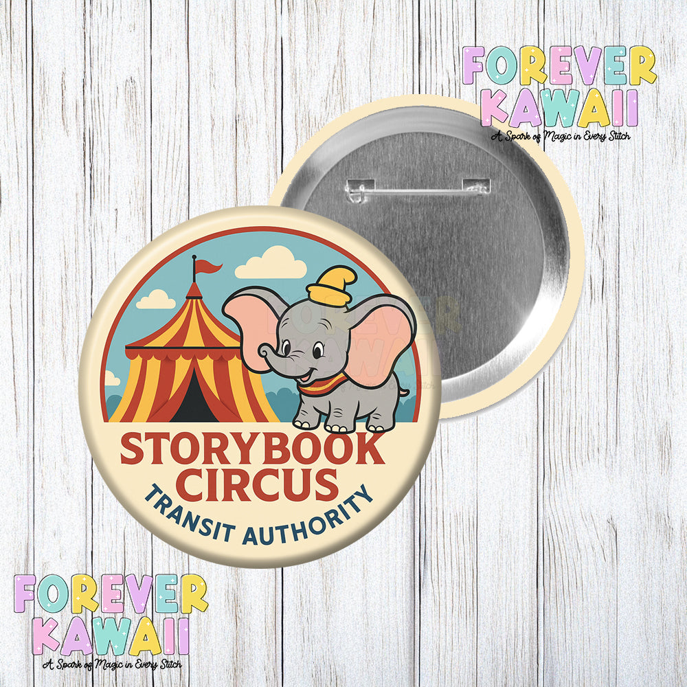 Storybook Circus Transit Authority - Celebration Pinback Button