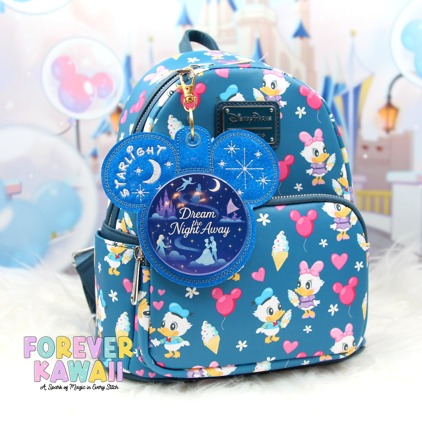 Starlight Celebration Button Holder – Dreamy Park Button Clip for 3" Celebration Badges