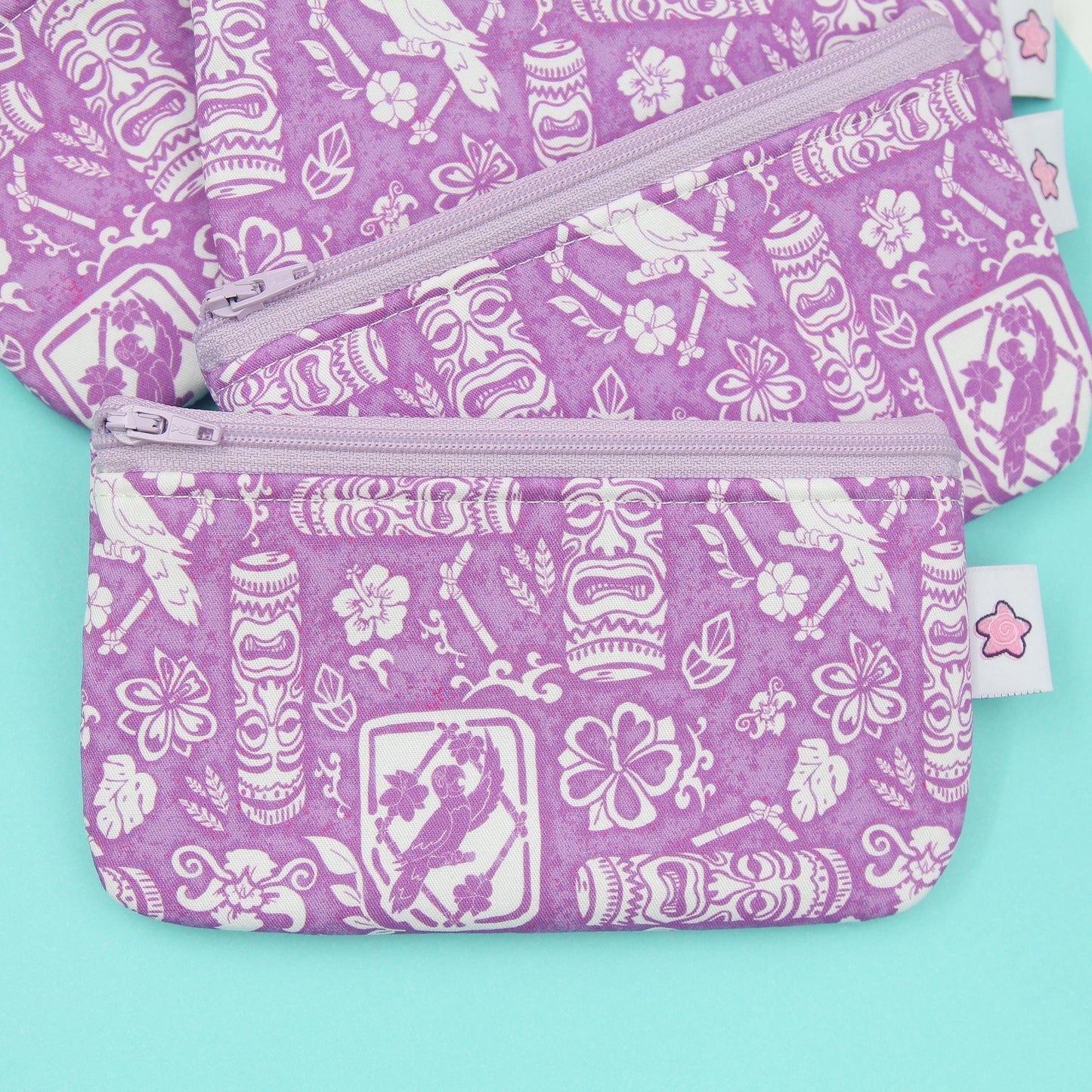 Tiki Room Zippered Pouch – Stylish Eyewear Case, Makeup Organizer, and Travel Clutch