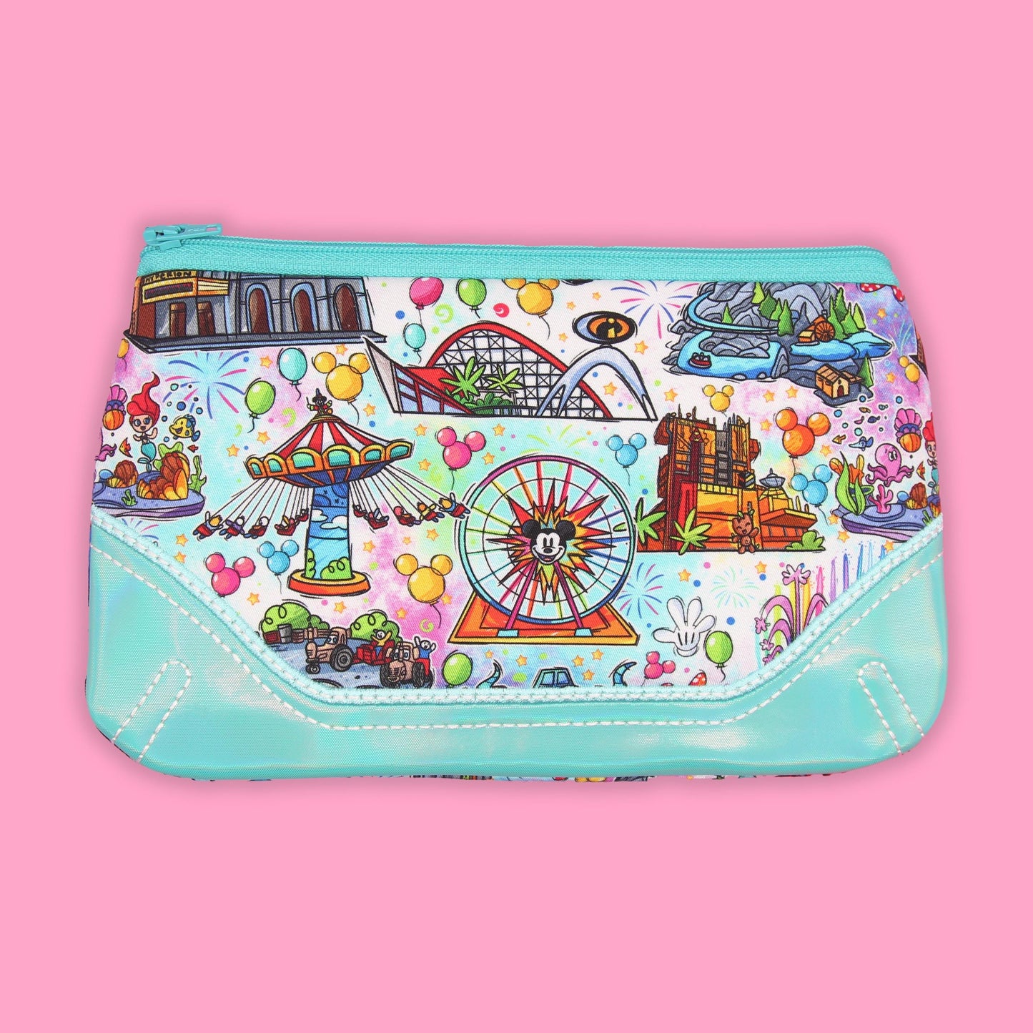 Happy Attractions Zipper Pouch - Clutch 33