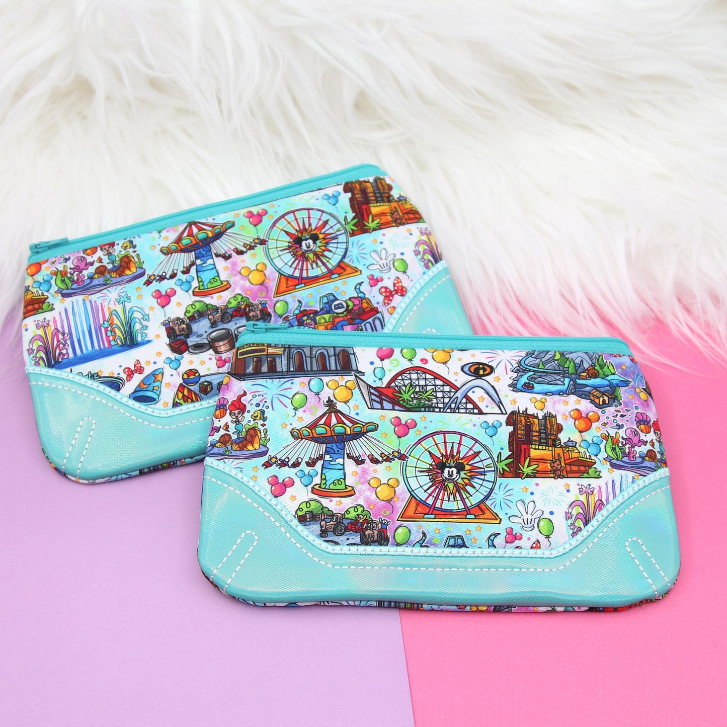 Happy Attractions Zipper Pouch - Clutch 33