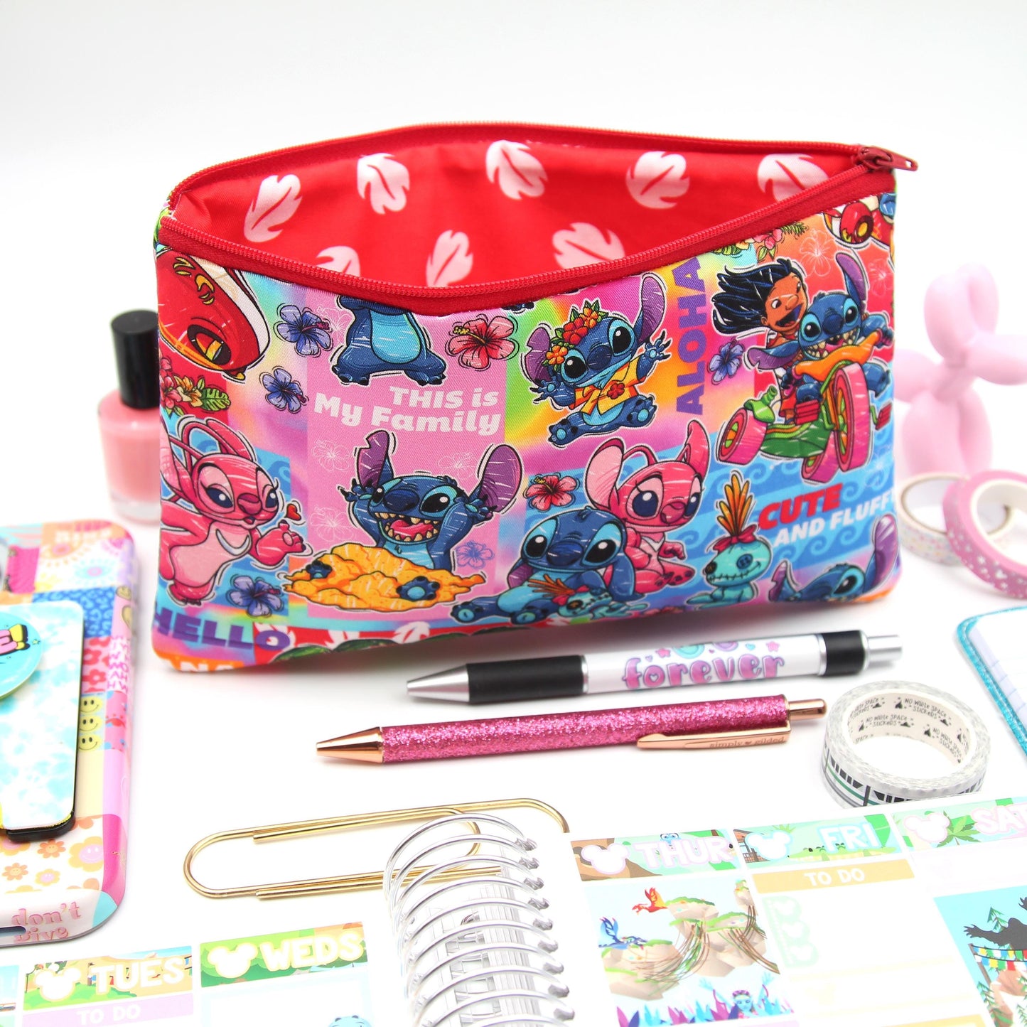 Tropical Paradise Planner Zipper Pouch