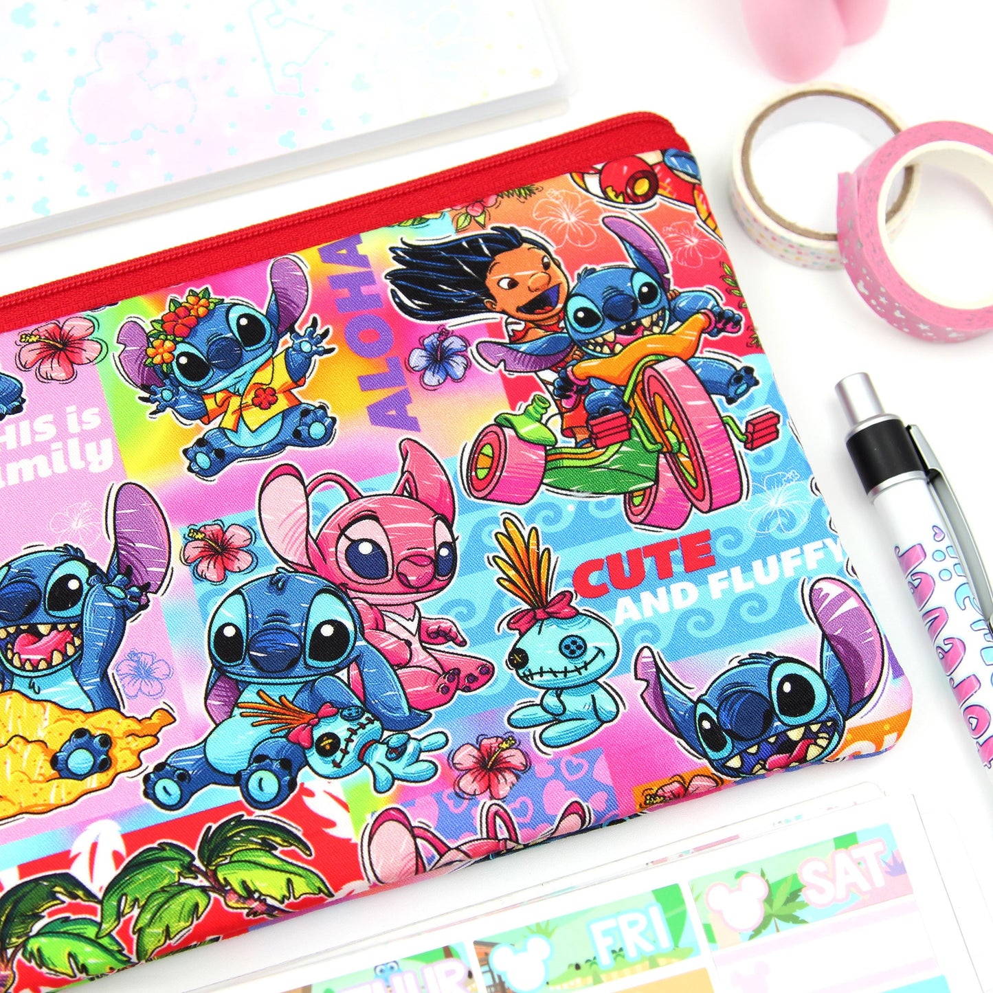 Tropical Paradise Planner Zipper Pouch
