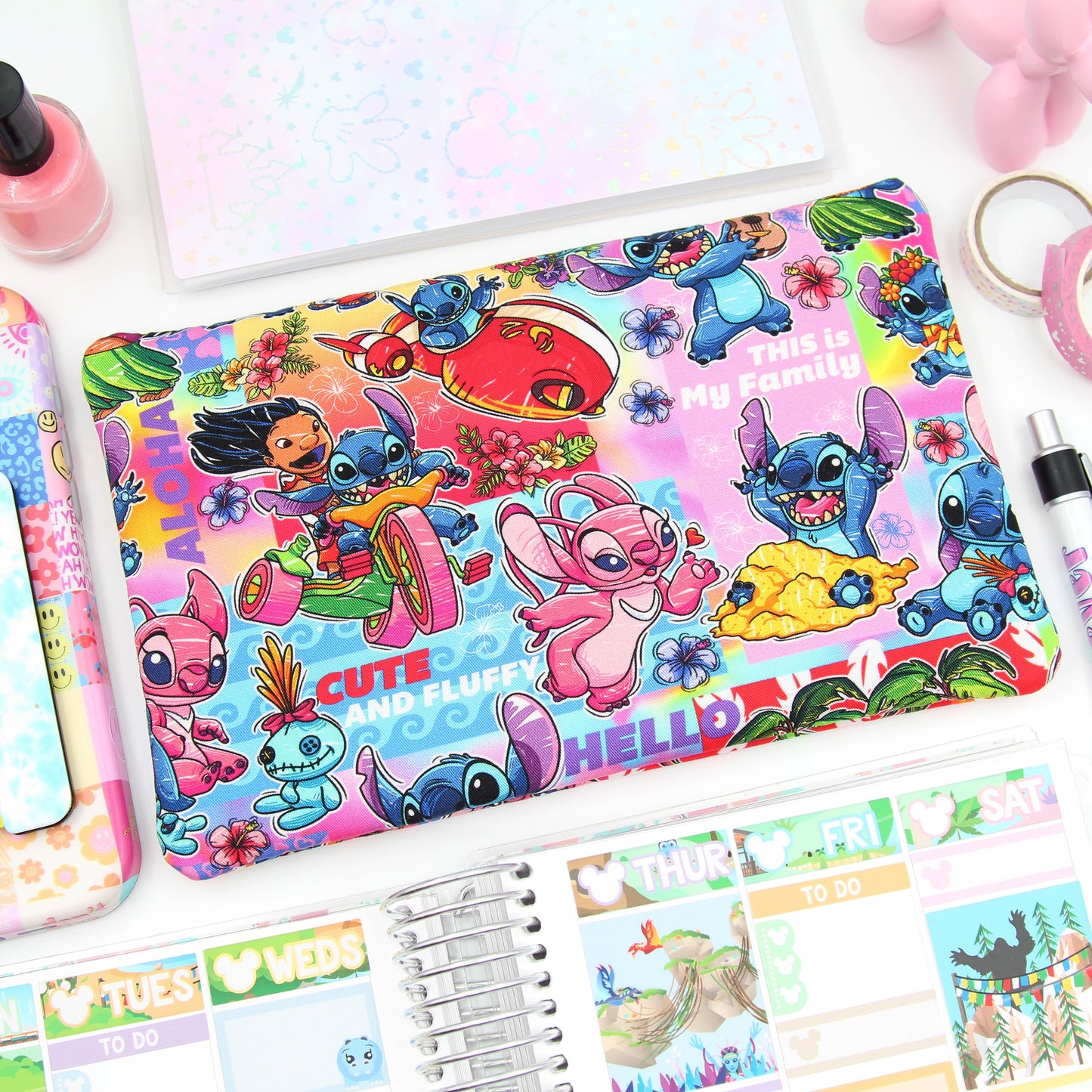 Tropical Paradise Planner Zipper Pouch