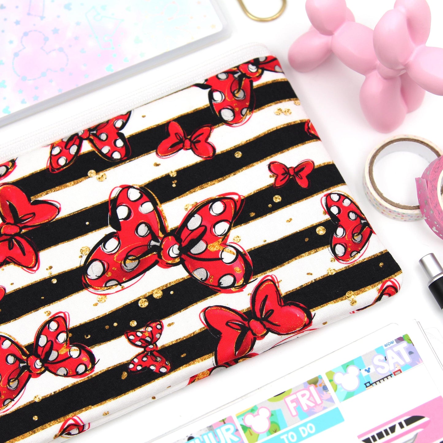 Classic Bows Planner Zipper Pouch