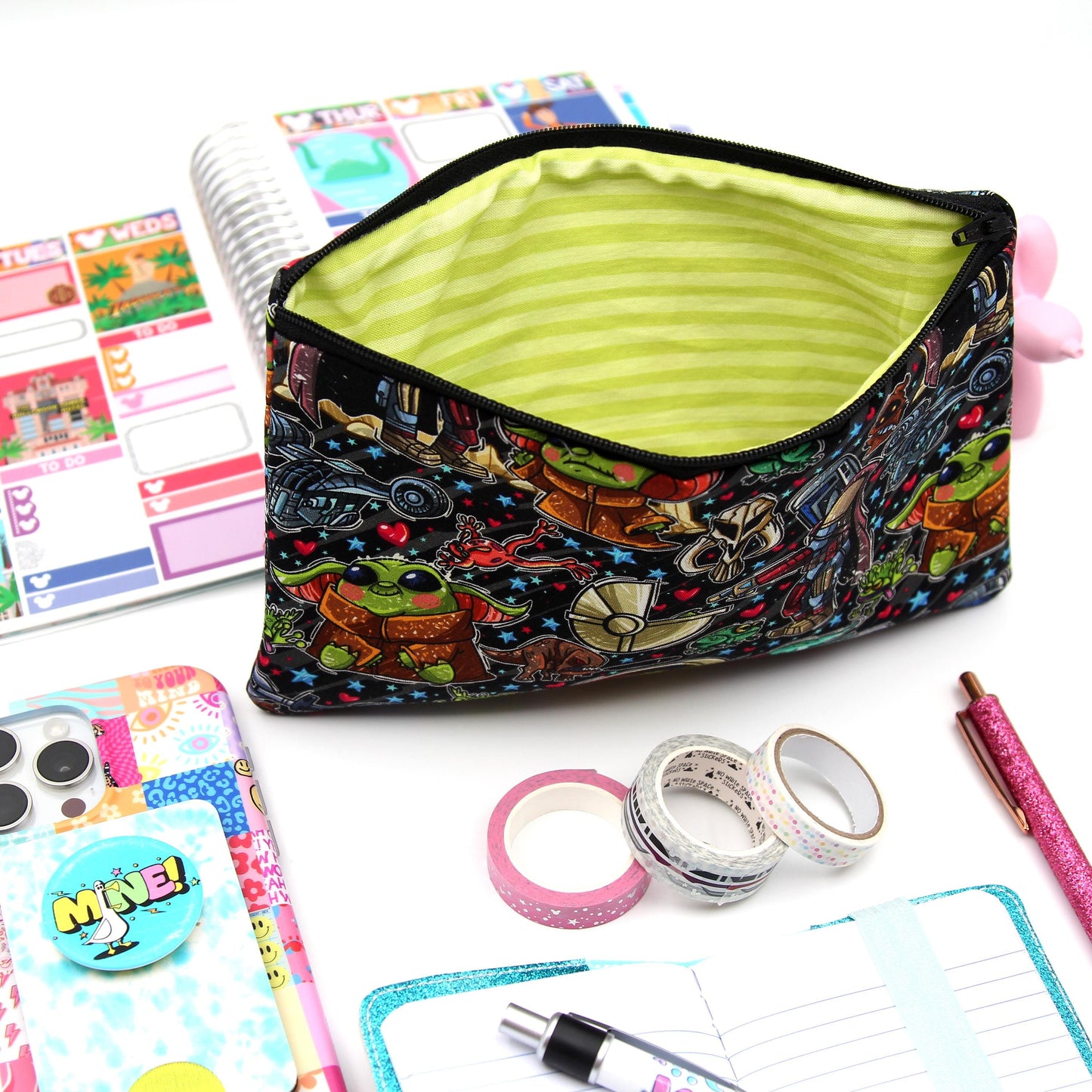 Galactic Adventure Planner Zipper Pouch
