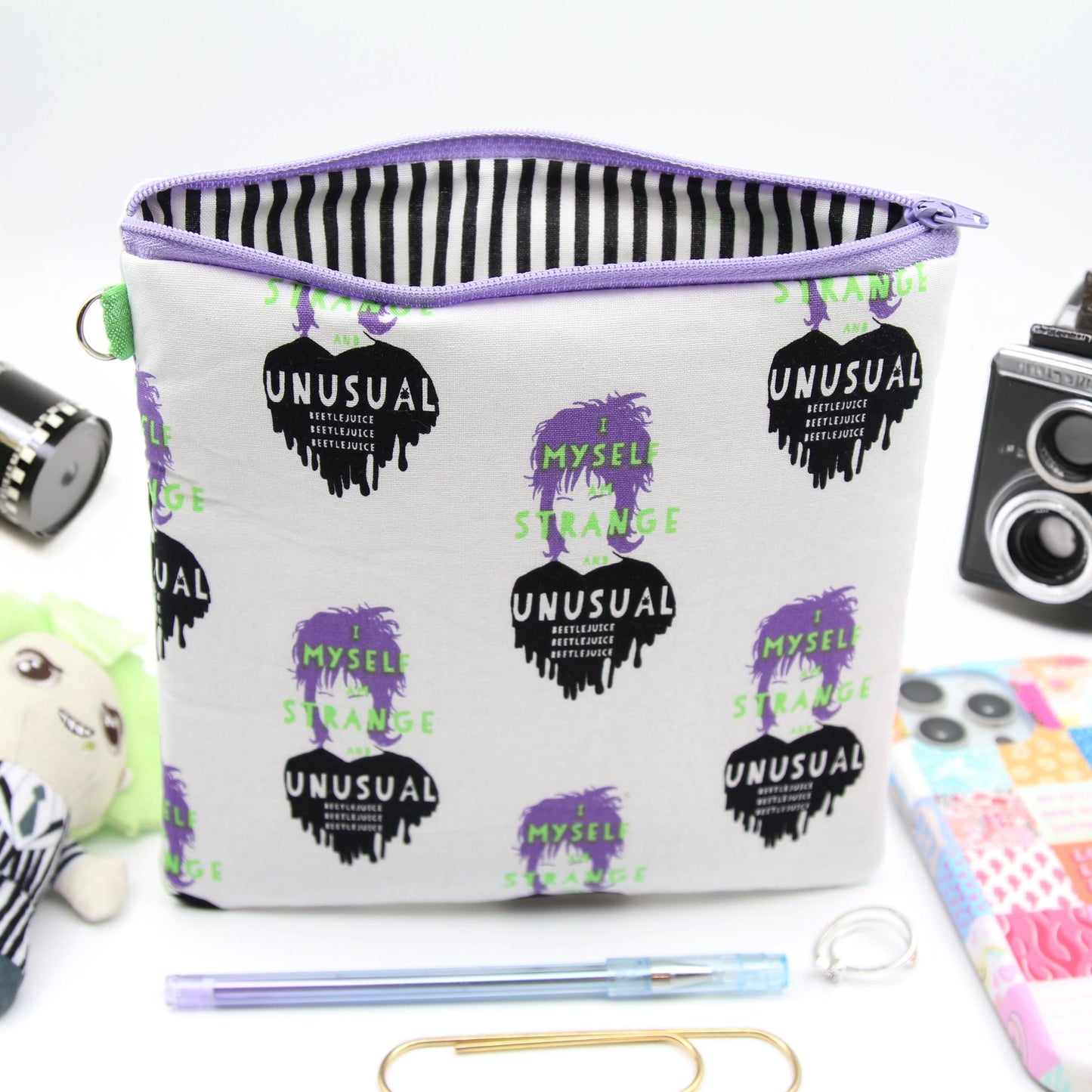 Strange and Unusual Zipper Pouch - Square Cuties Bag