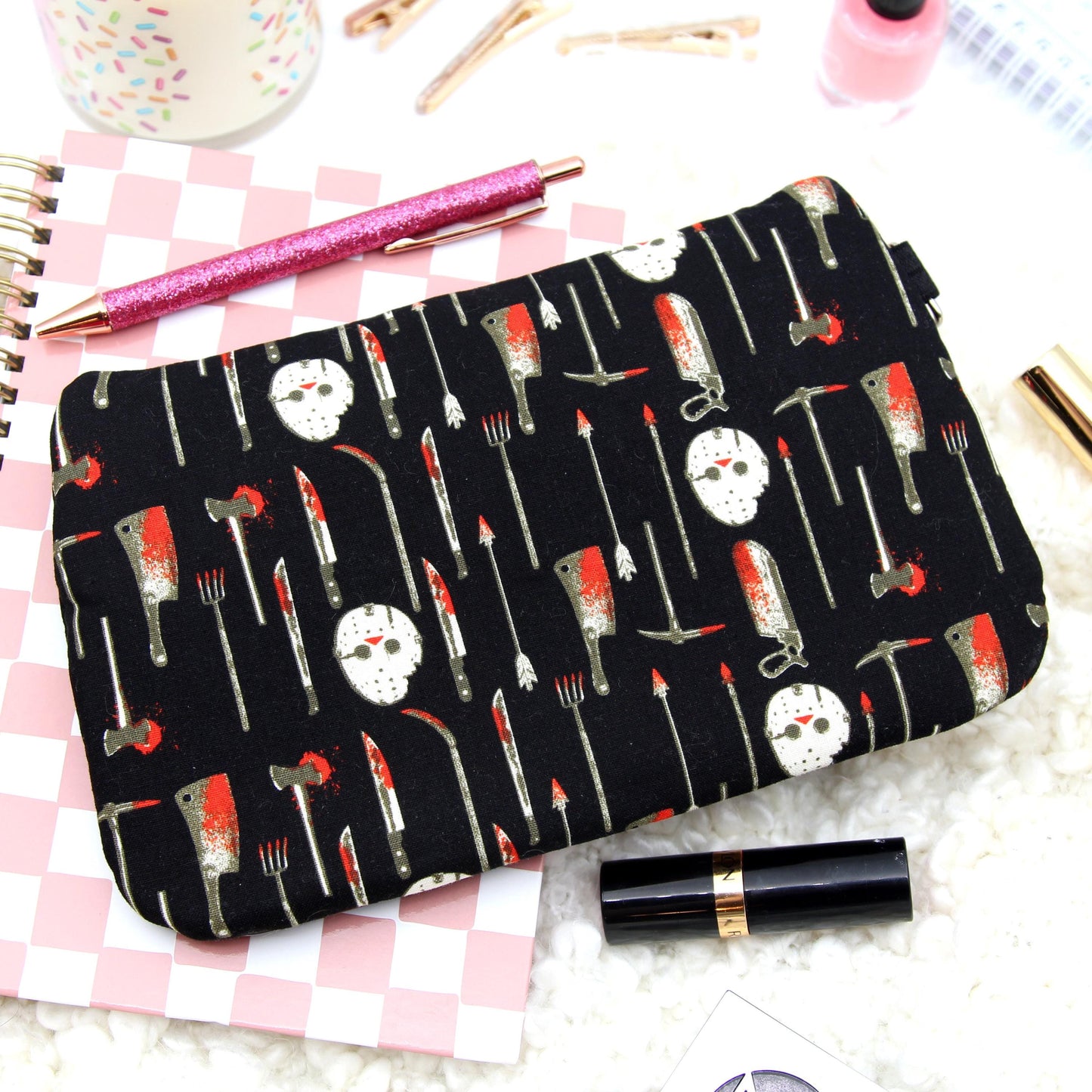 It's Friday Zipper Pouch - Clutch 33