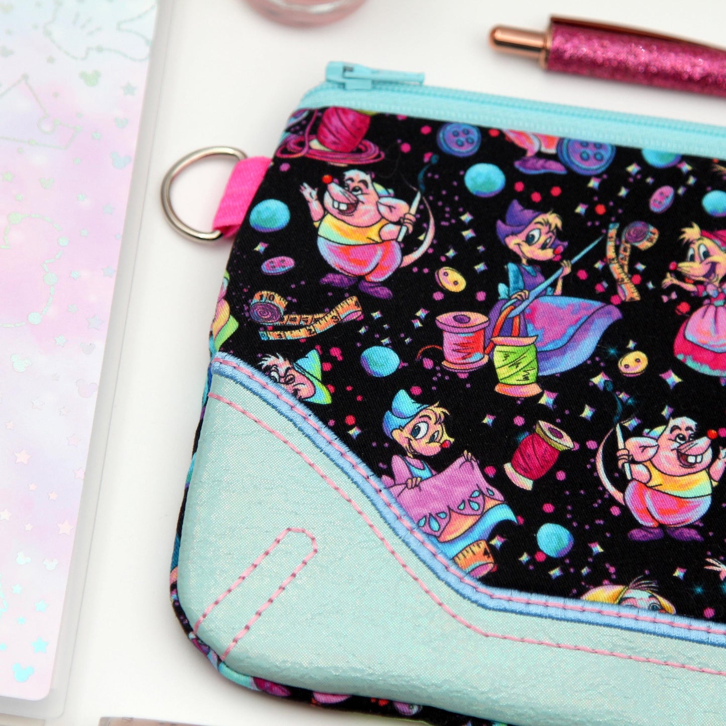 Sewing Mice Zipper Pouch - Clutch 33