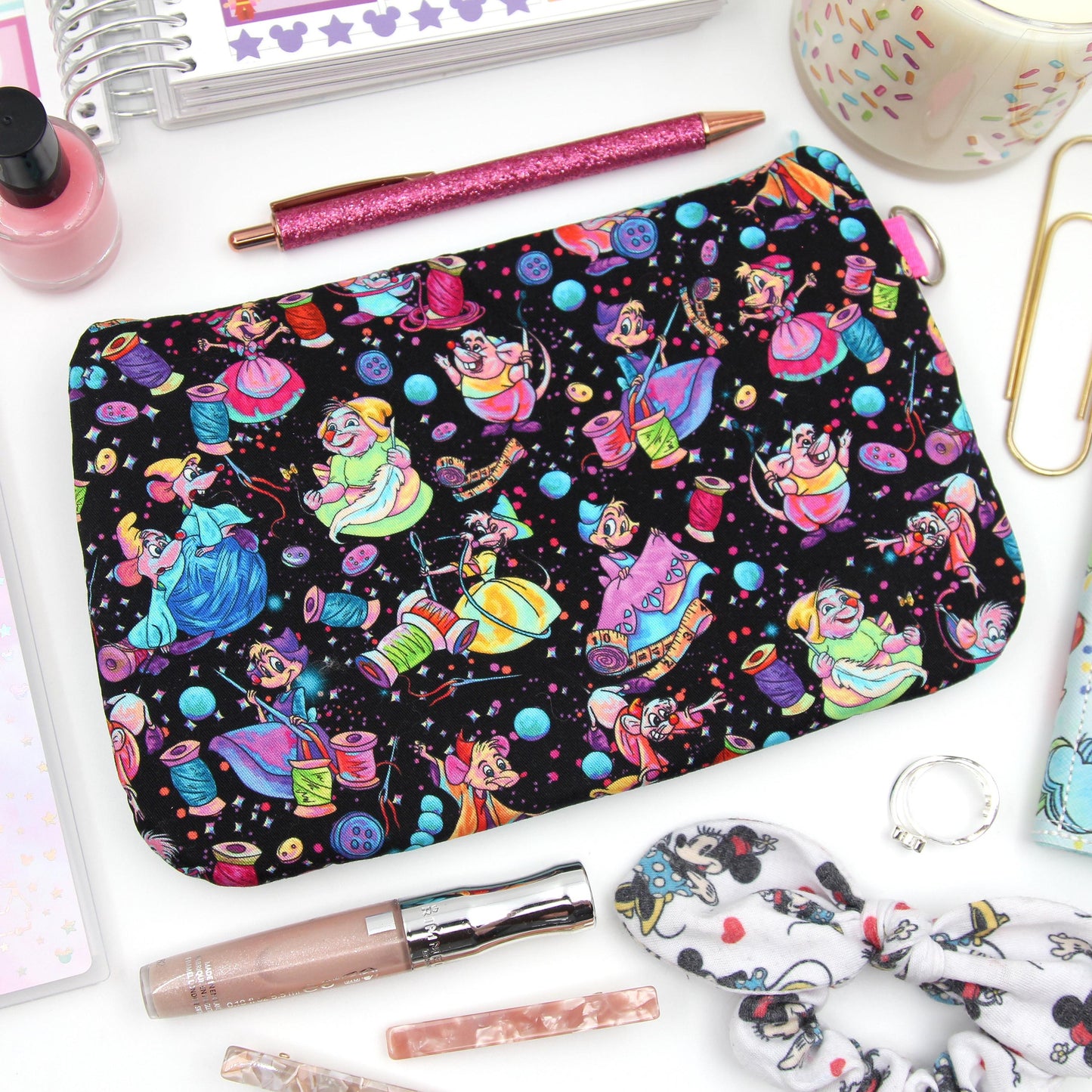 Sewing Mice Zipper Pouch - Clutch 33