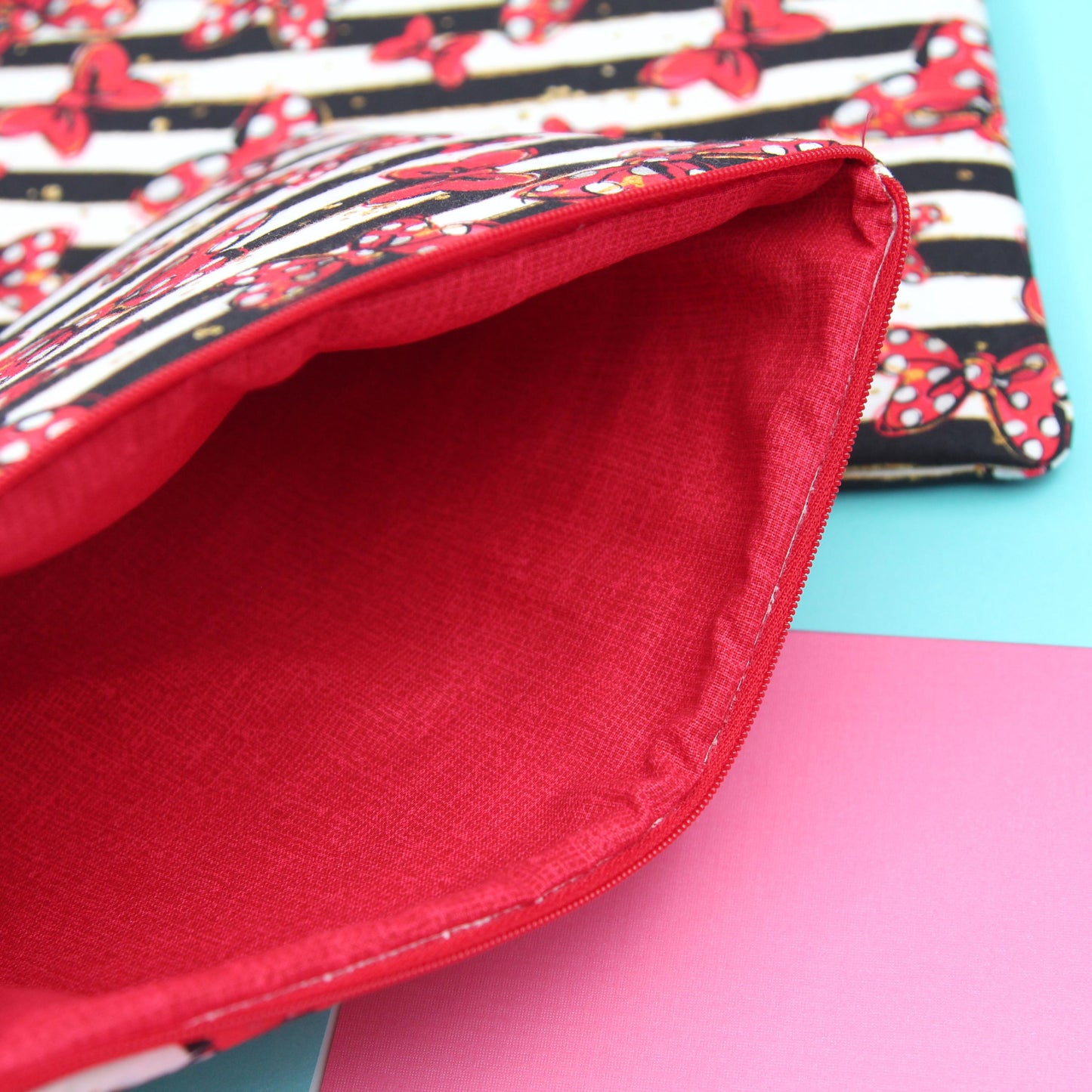 LARGE Classic Bows Planner Zipper Pouch