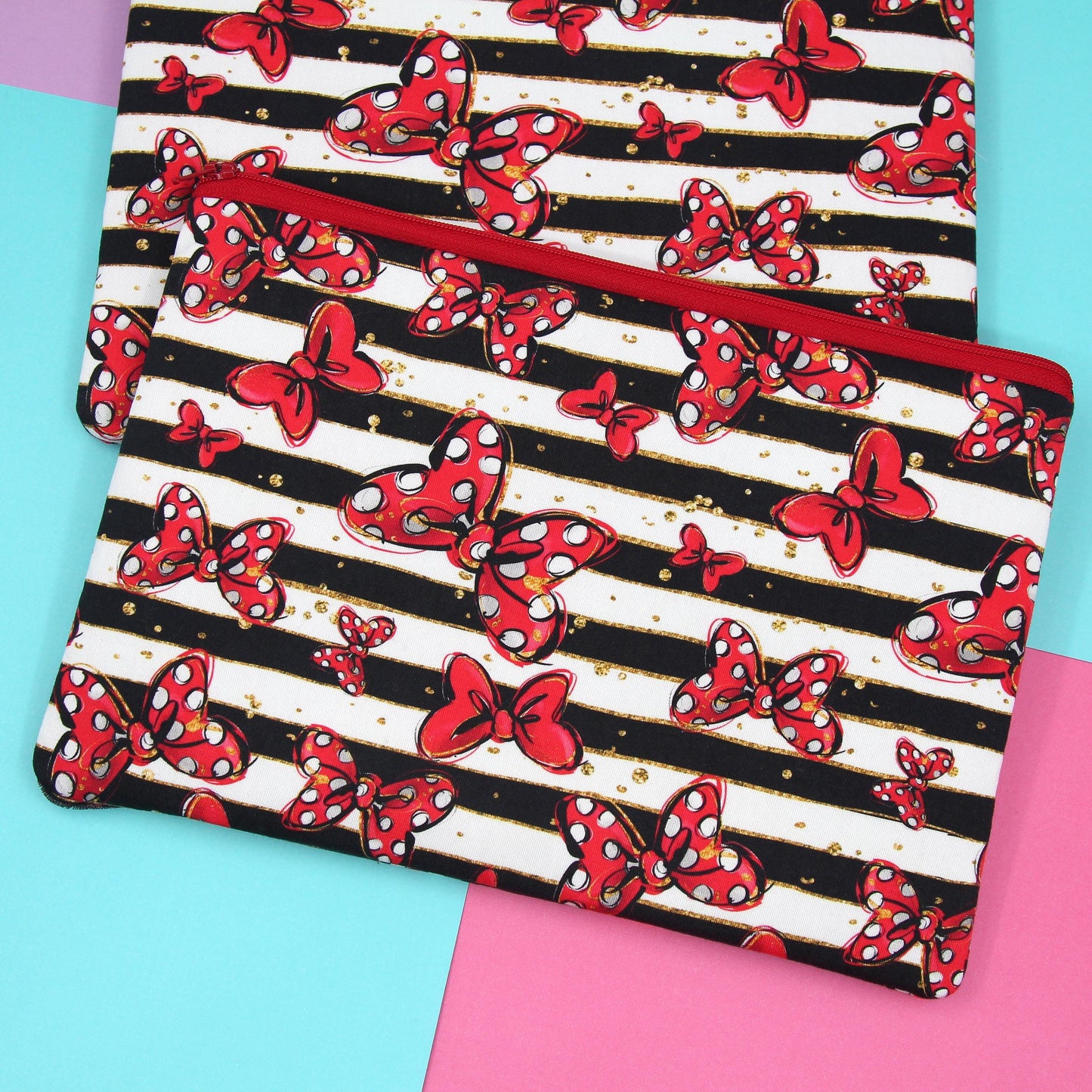 LARGE Classic Bows Planner Zipper Pouch