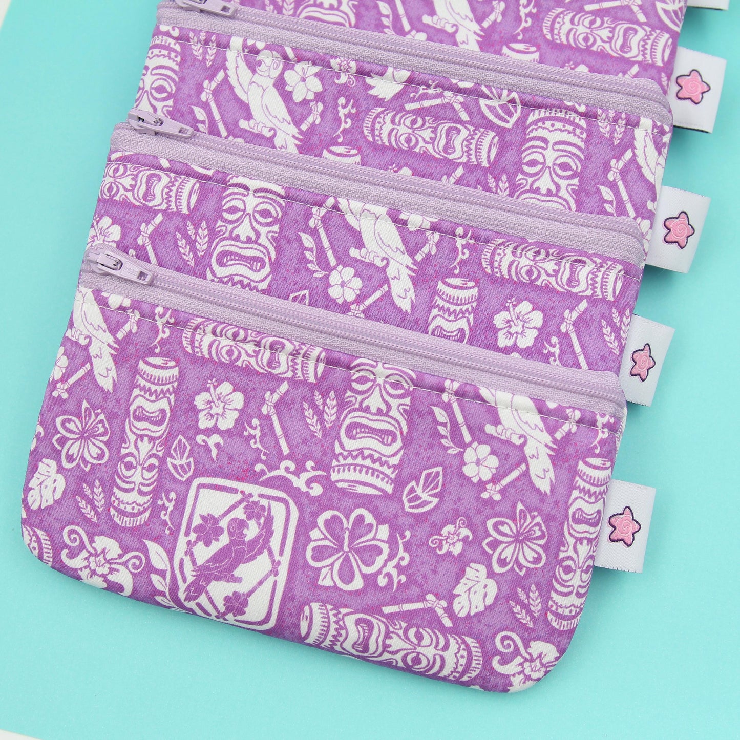 Tiki Room Zippered Pouch – Stylish Eyewear Case, Makeup Organizer, and Travel Clutch