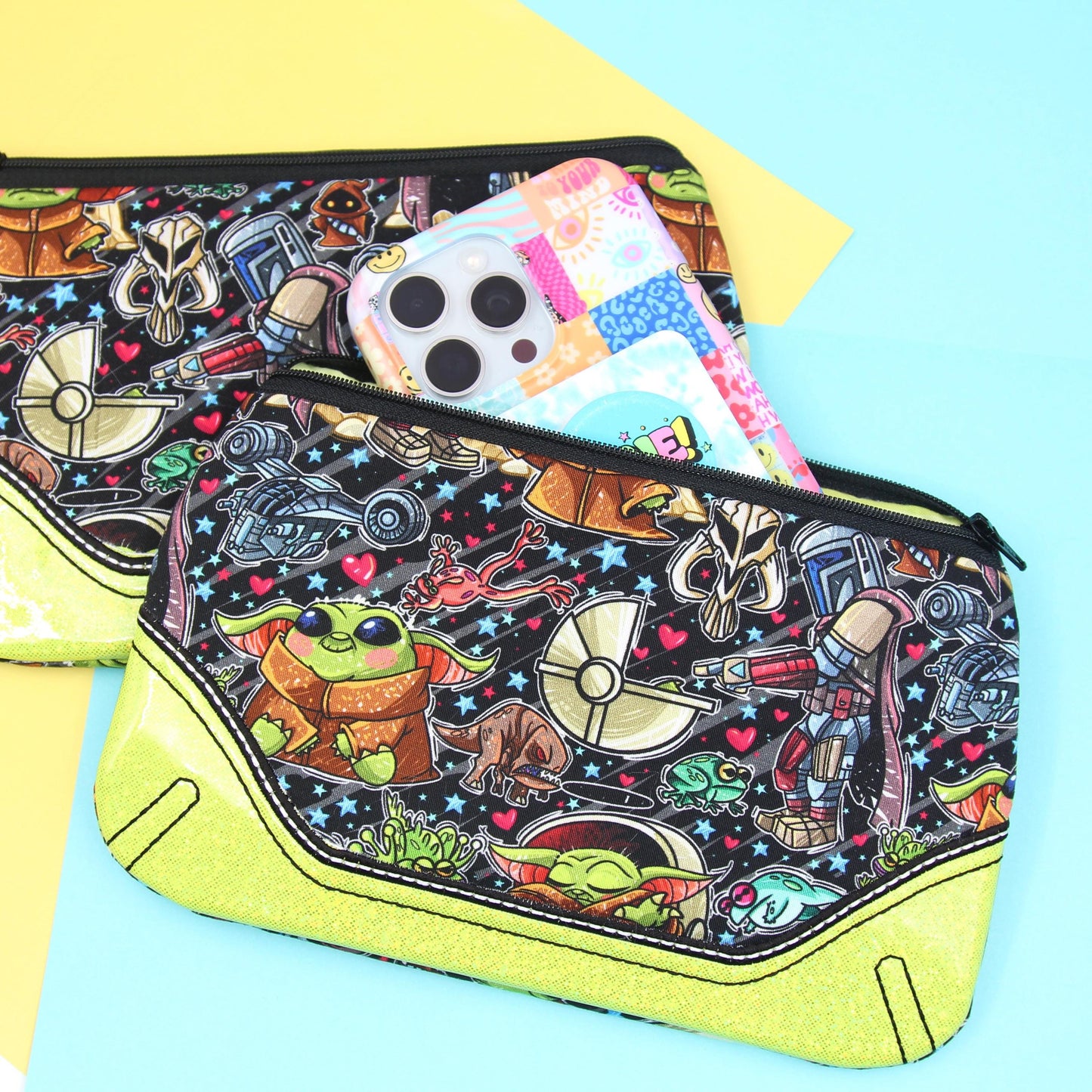 Galactic Space Duo Zipper Pouch - Clutch 33