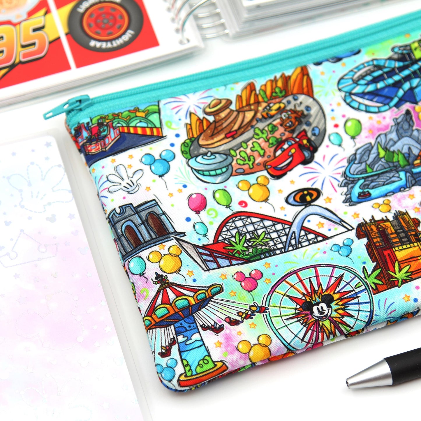 Happy Attractions Planner Zipper Pouch