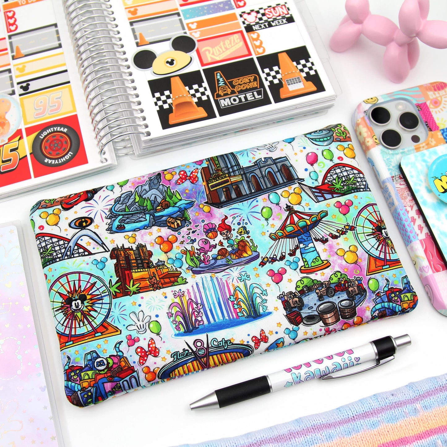 Happy Attractions Planner Zipper Pouch