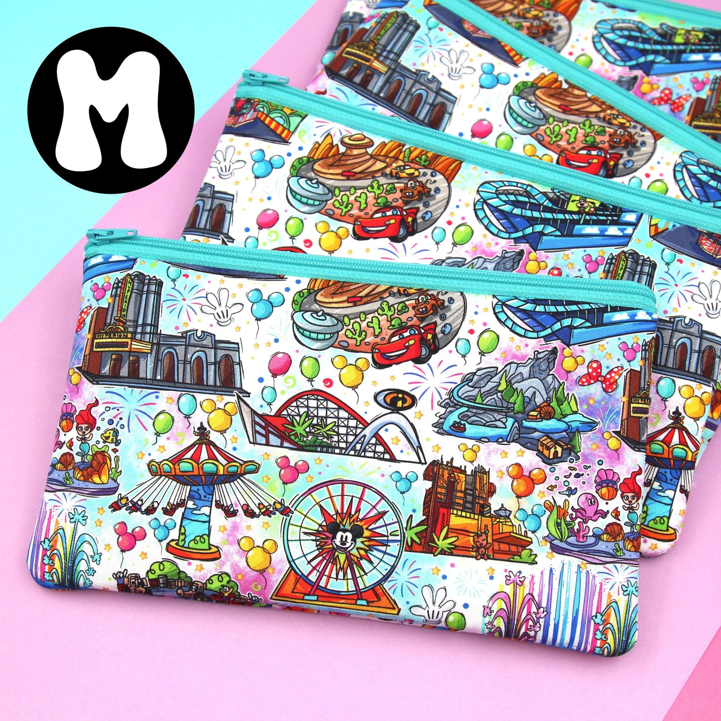 Happy Attractions Planner Zipper Pouch