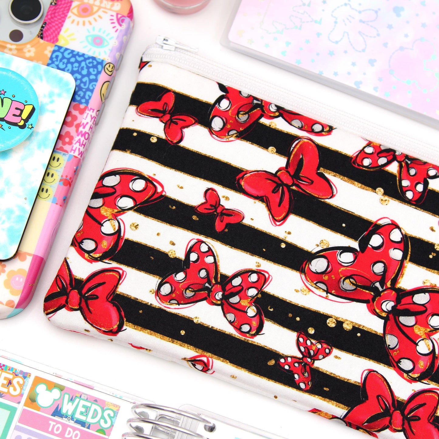 Classic Bows Planner Zipper Pouch