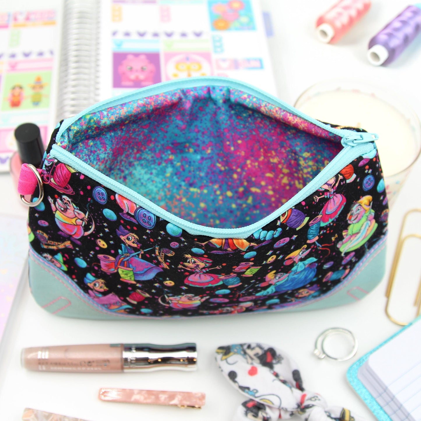 Sewing Mice Zipper Pouch - Clutch 33