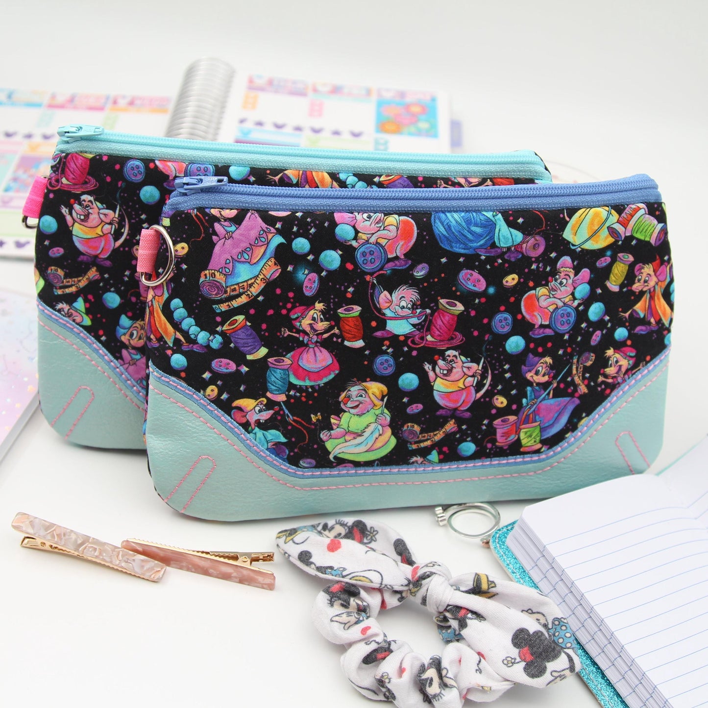 Sewing Mice Zipper Pouch - Clutch 33