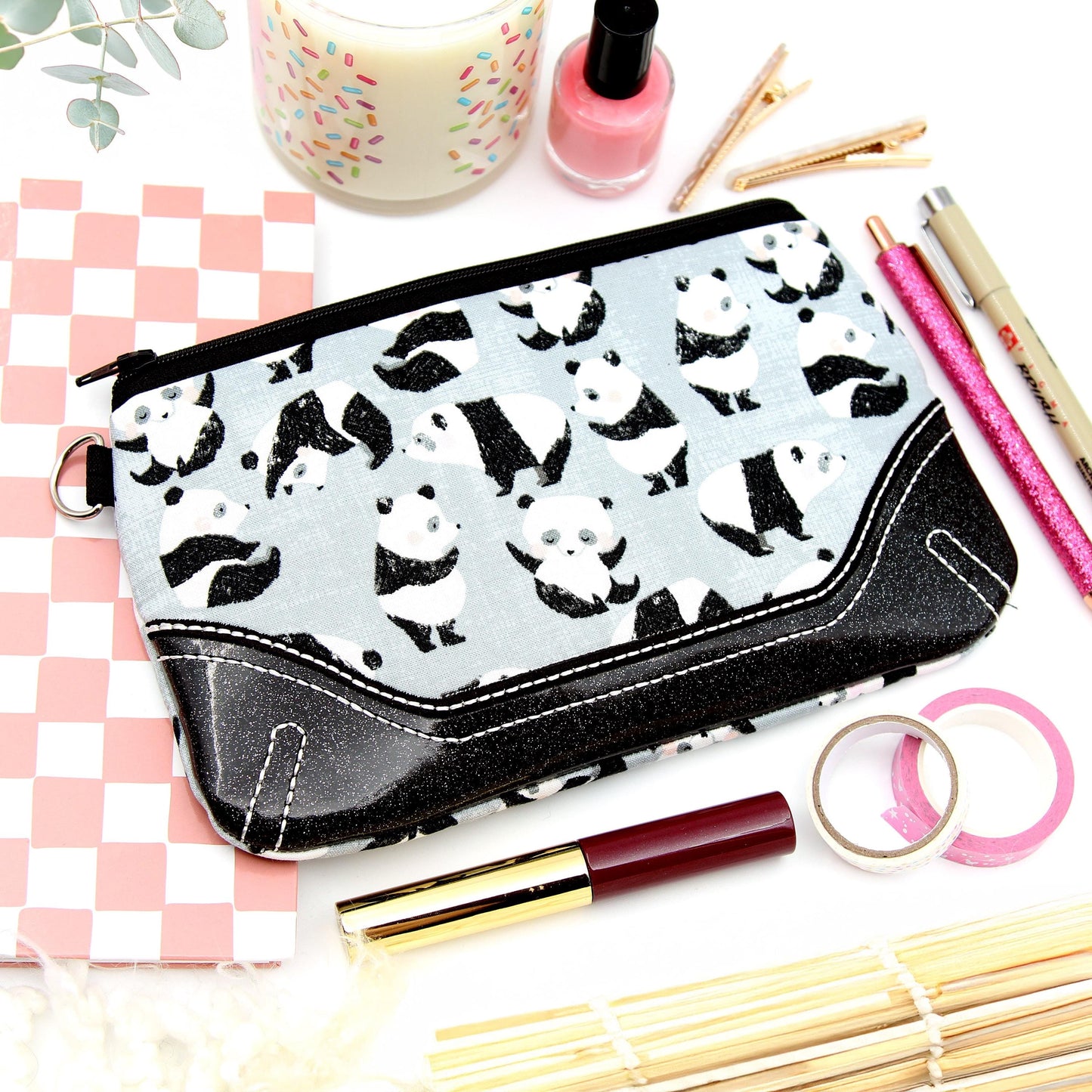 Panda Bear Zipper Pouch - Clutch 33