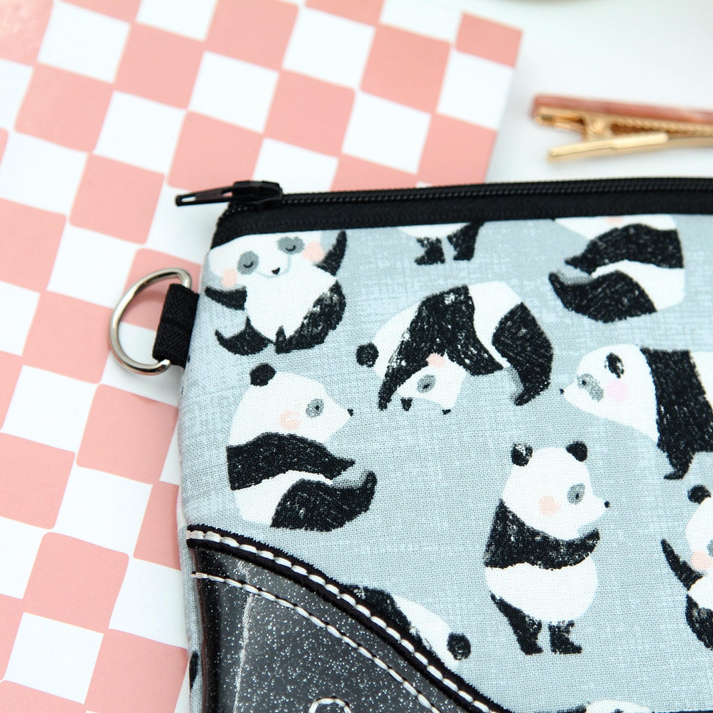 Panda Bear Zipper Pouch - Clutch 33