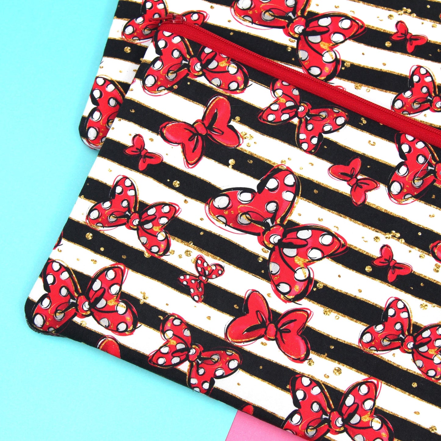 LARGE Classic Bows Planner Zipper Pouch
