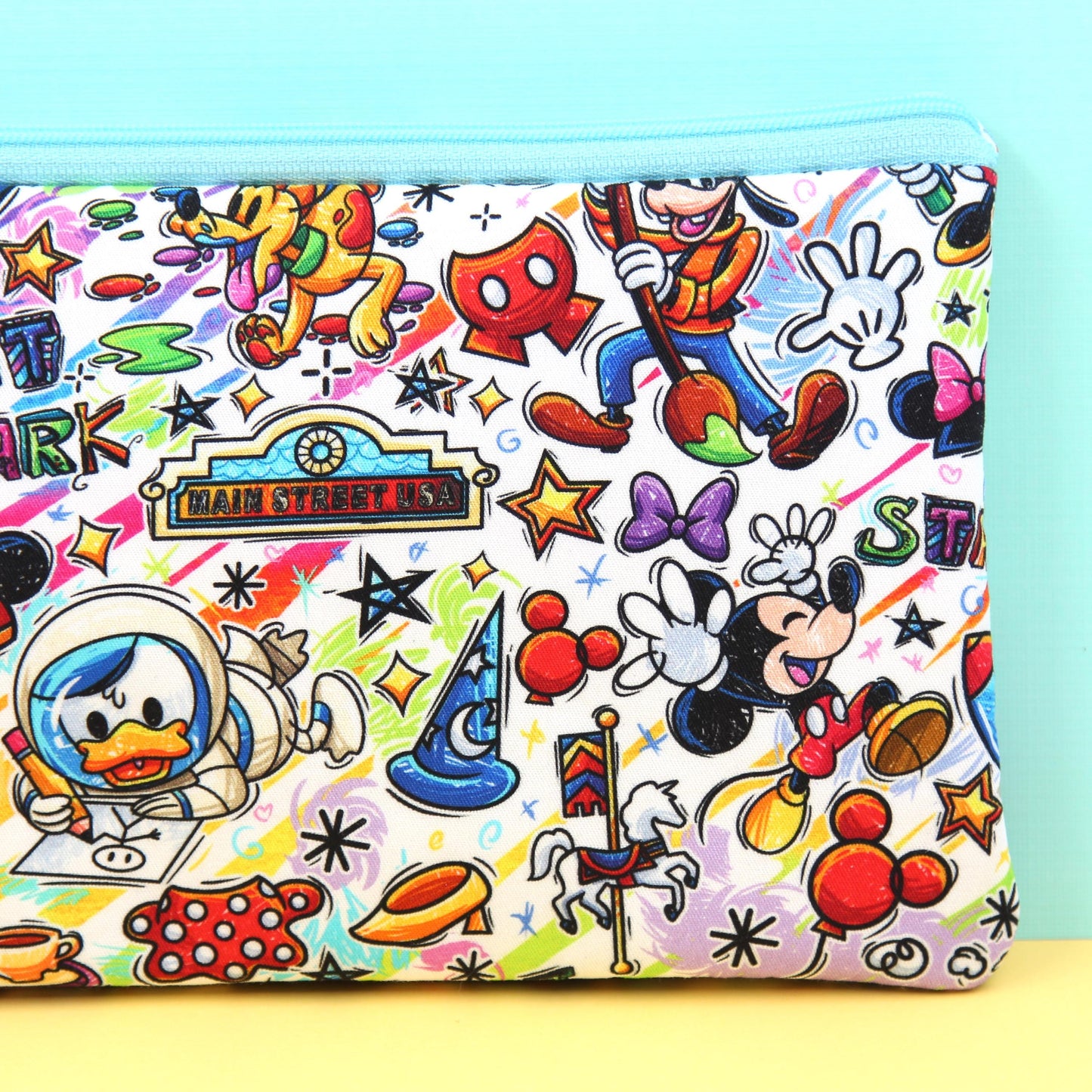 Festival Of The Arts Planner Pouch, Stationery Bag, Zipper Pouch for Hobonichi Weeks, Washi Tape Storage, Fully Lined and Padded, Cute Gift