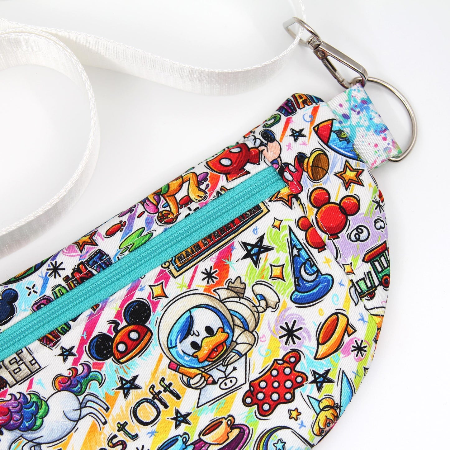Festival Of The Arts Crossbody Bag, Adjustable Webbing Strap, Hipster Disney Bag, Handmade Fanny Pack Bag, Fully Lined & Padded, Theme Park