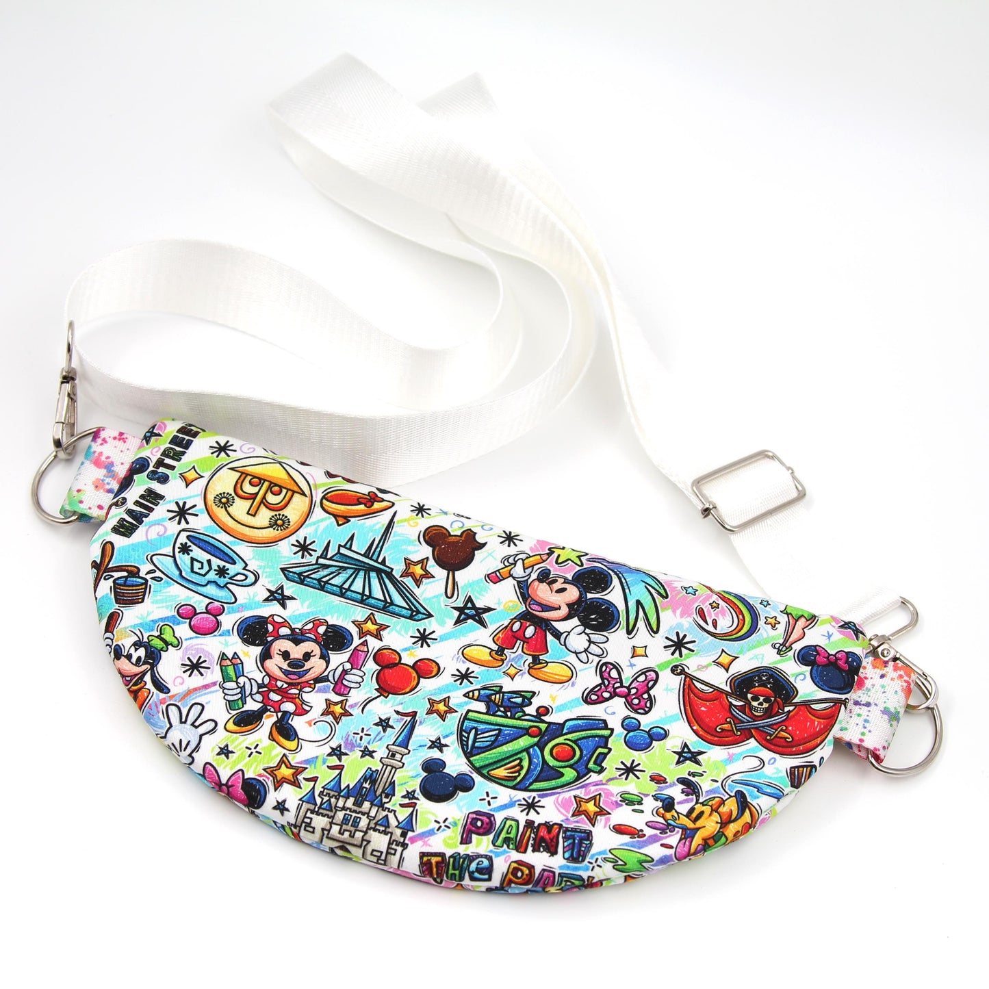 Festival Of The Arts Crossbody Bag, Adjustable Webbing Strap, Hipster Disney Bag, Handmade Fanny Pack Bag, Fully Lined & Padded, Theme Park