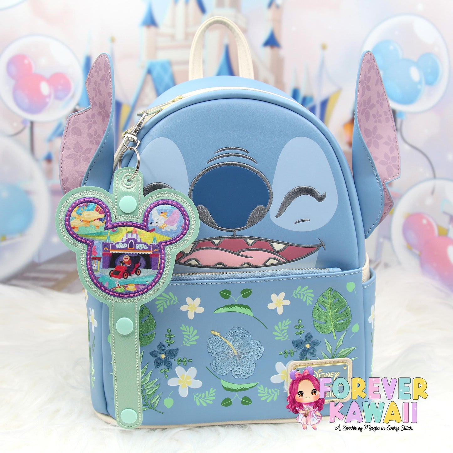 Park Attractions Mouse Ears Holder – Applique , Park Ears Holder, Secure Your Park Ears, Hat, Sunglasses