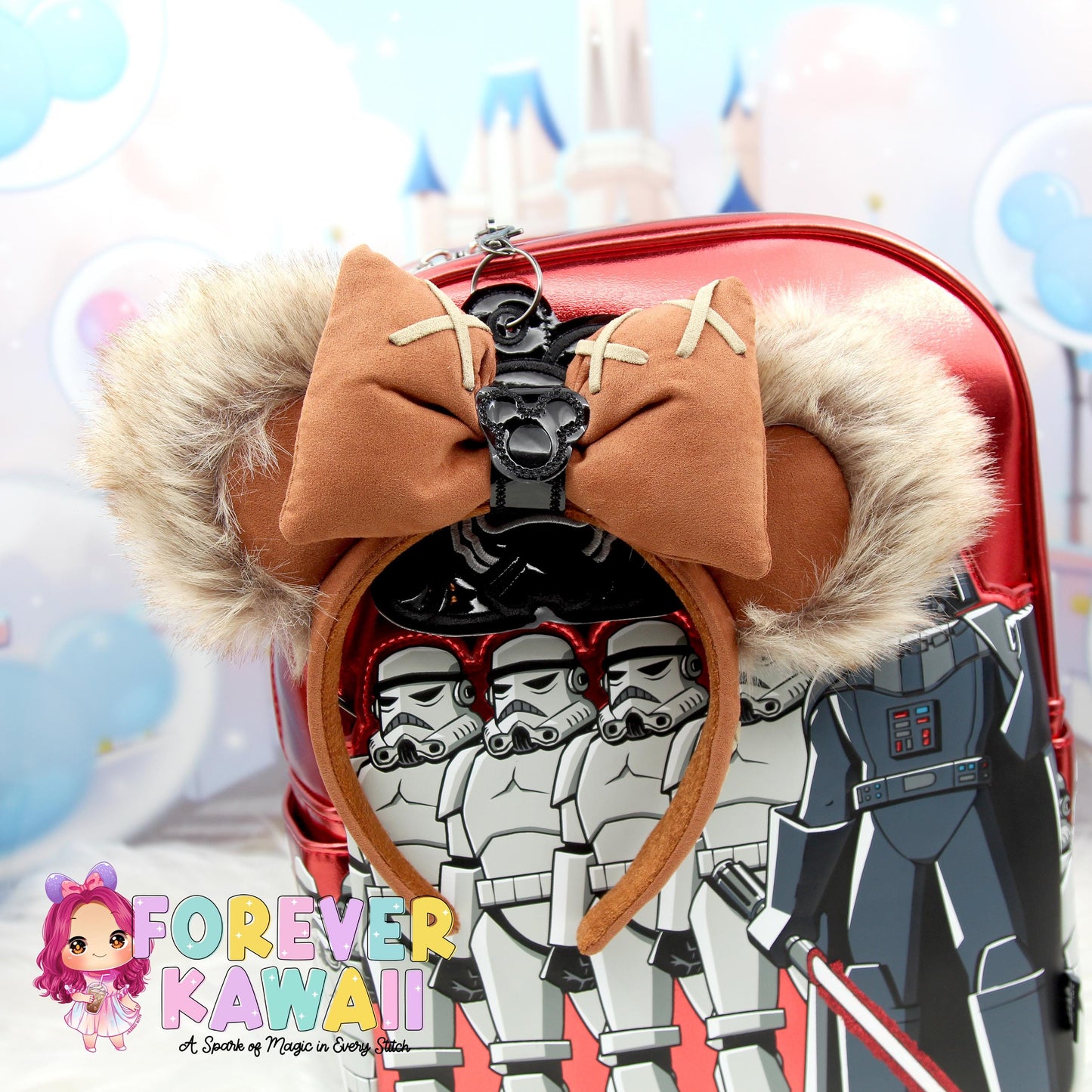 Kylo Mouse Ears Holder Keychain â Galaxy Hat Holder | Sunglasses Holder | Star Wars Ear Holder | Mouse Ears Headband Holder