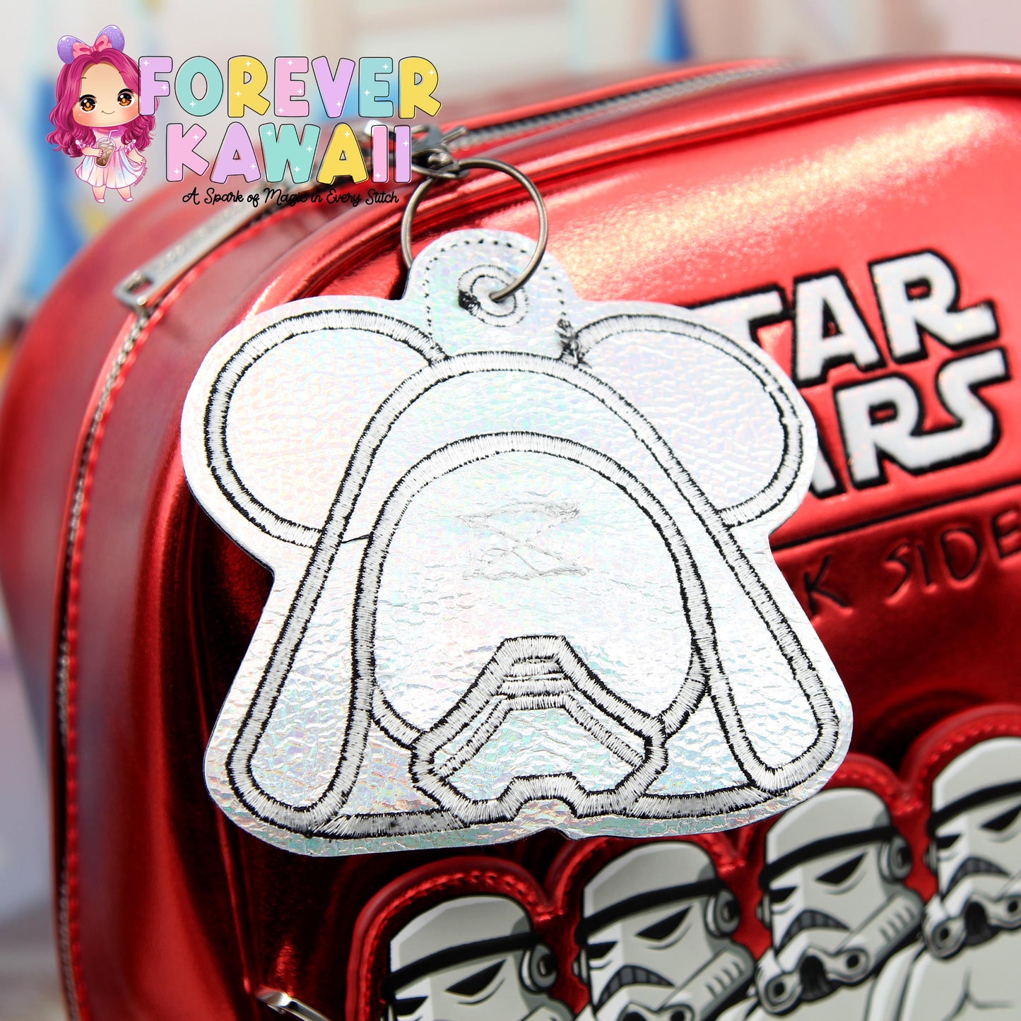 Kylo Mouse Ears Holder Keychain â Galaxy Hat Holder | Sunglasses Holder | Star Wars Ear Holder | Mouse Ears Headband Holder