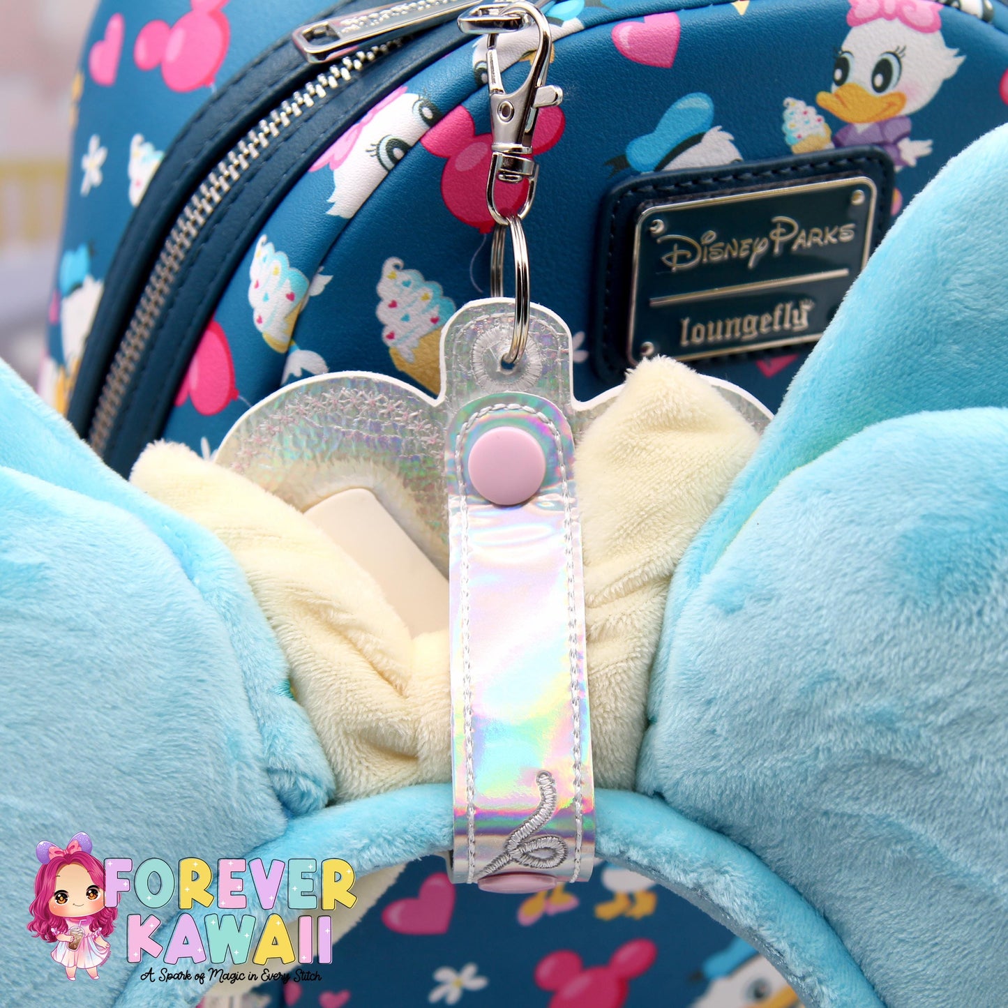 Pink Balloon Park Ear Holder - Mickey Ear Holder - Disney Ear Organizer - Holographic Glitter Vinyl - Magic Kingdom Must-Have - Sunglasses