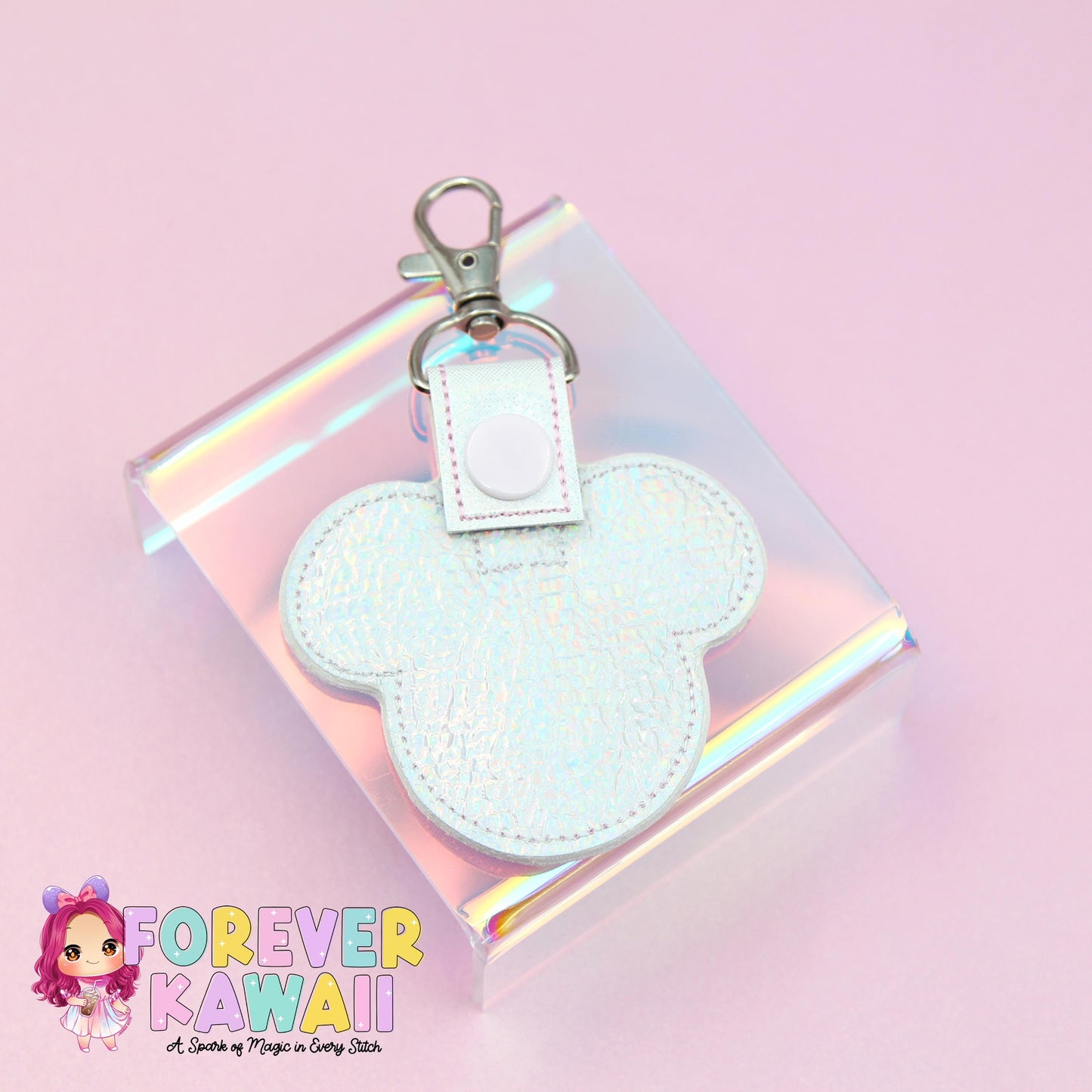 Mouse Head Grocery Cart Quarter Holder Keychain – Quarter Keeper for Shopping Cart – Reusable Coin Holder – Never Forget Your Quarter Again!