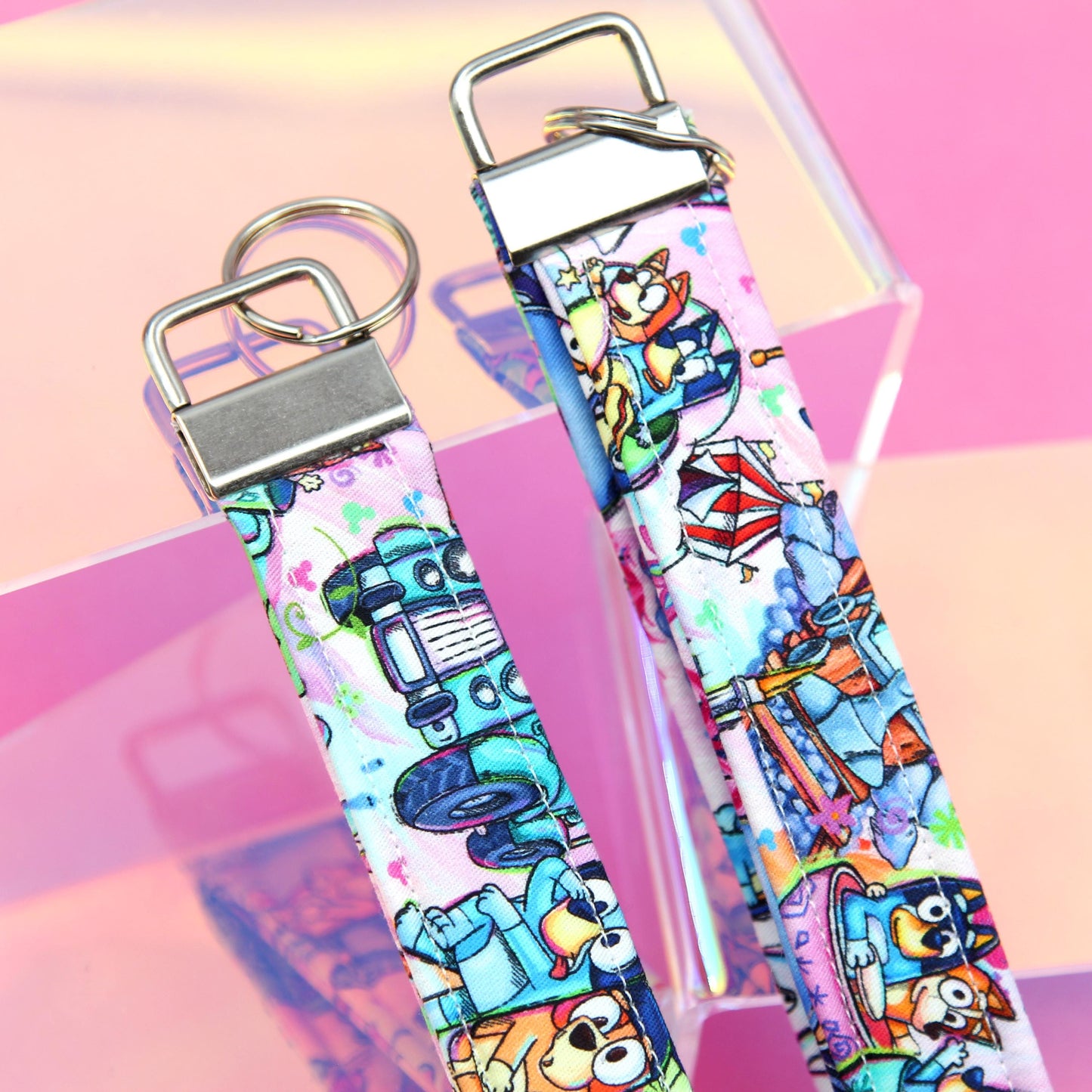Villain Vibes Padded Wristlet Keychain – Hands-Free Key Fob for Groceries, Errands, & Everyday Chaos – Dark Aesthetic Wrist Strap