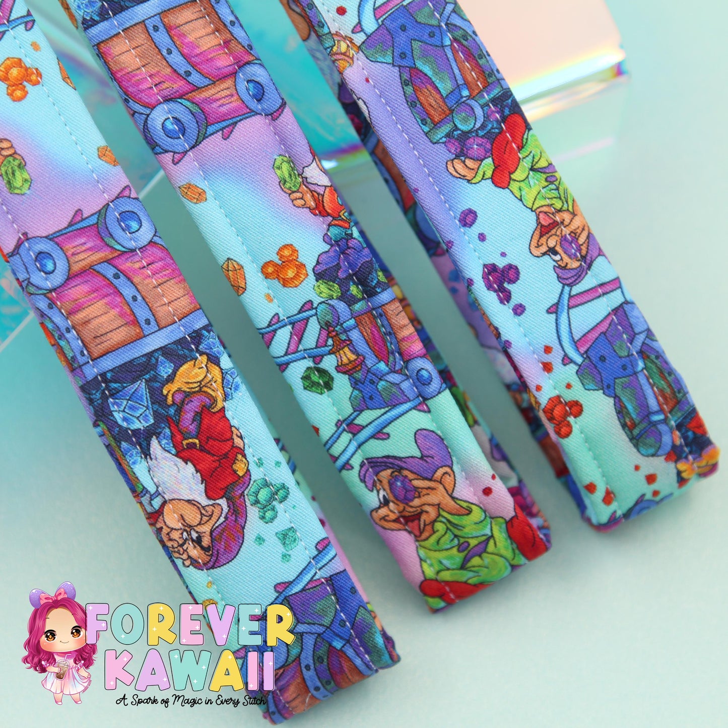 Mine Train-Inspired Keychain – Whimsical Key Fob Featuring Mine Carts, Gems & Adventure – Magical Souvenir for Theme Park Fans