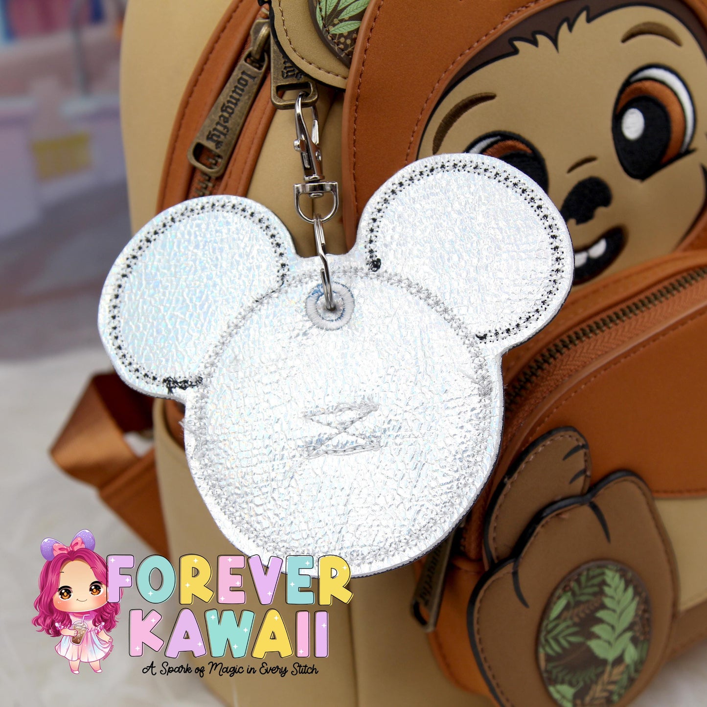 R2D2 Mouse Ears Holder Keychain – Galaxy Hat Holder | Sunglasses Holder | Star Wars Ear Holder | Mouse Ears Headband Holder