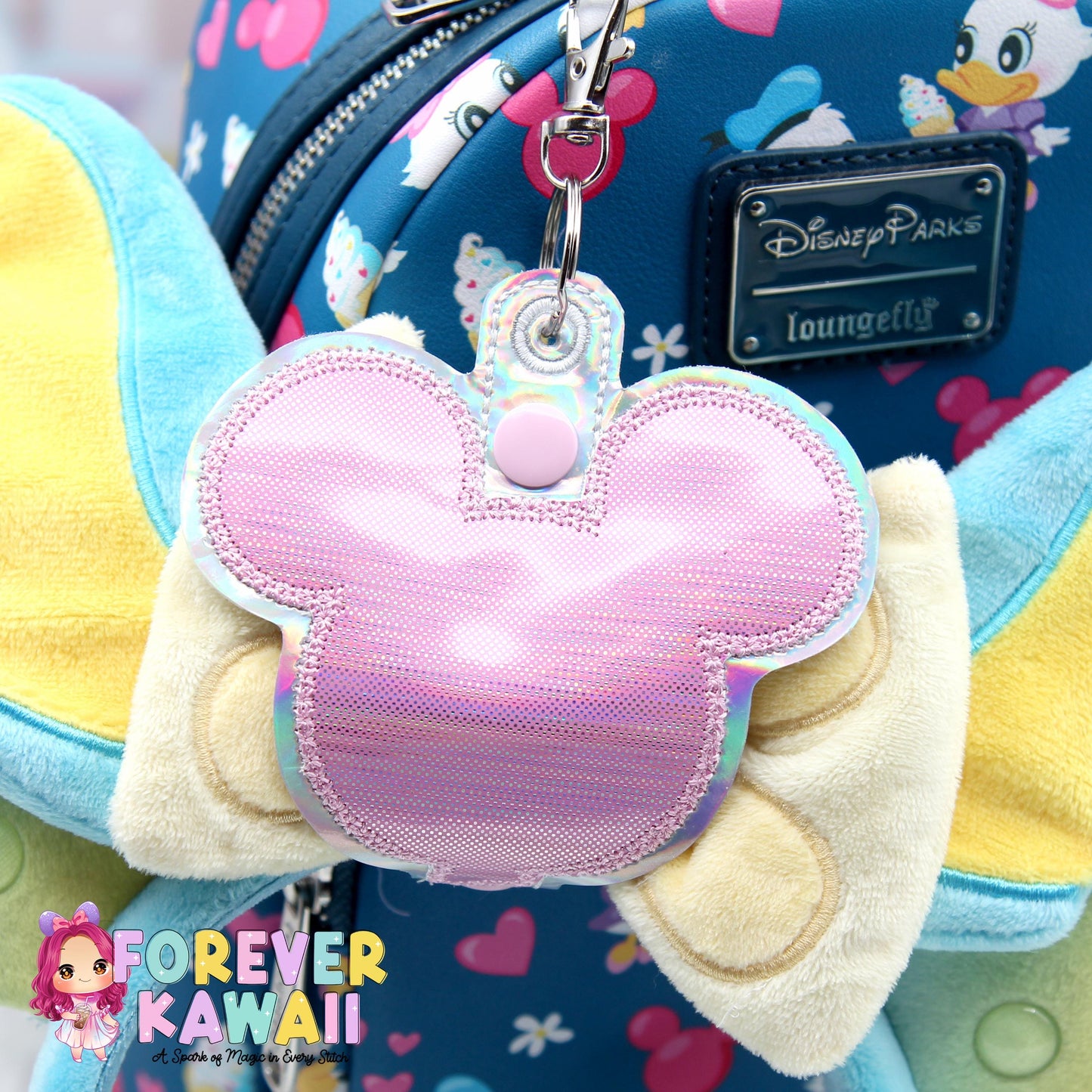 Pink Balloon Park Ear Holder - Mickey Ear Holder - Disney Ear Organizer - Holographic Glitter Vinyl - Magic Kingdom Must-Have - Sunglasses