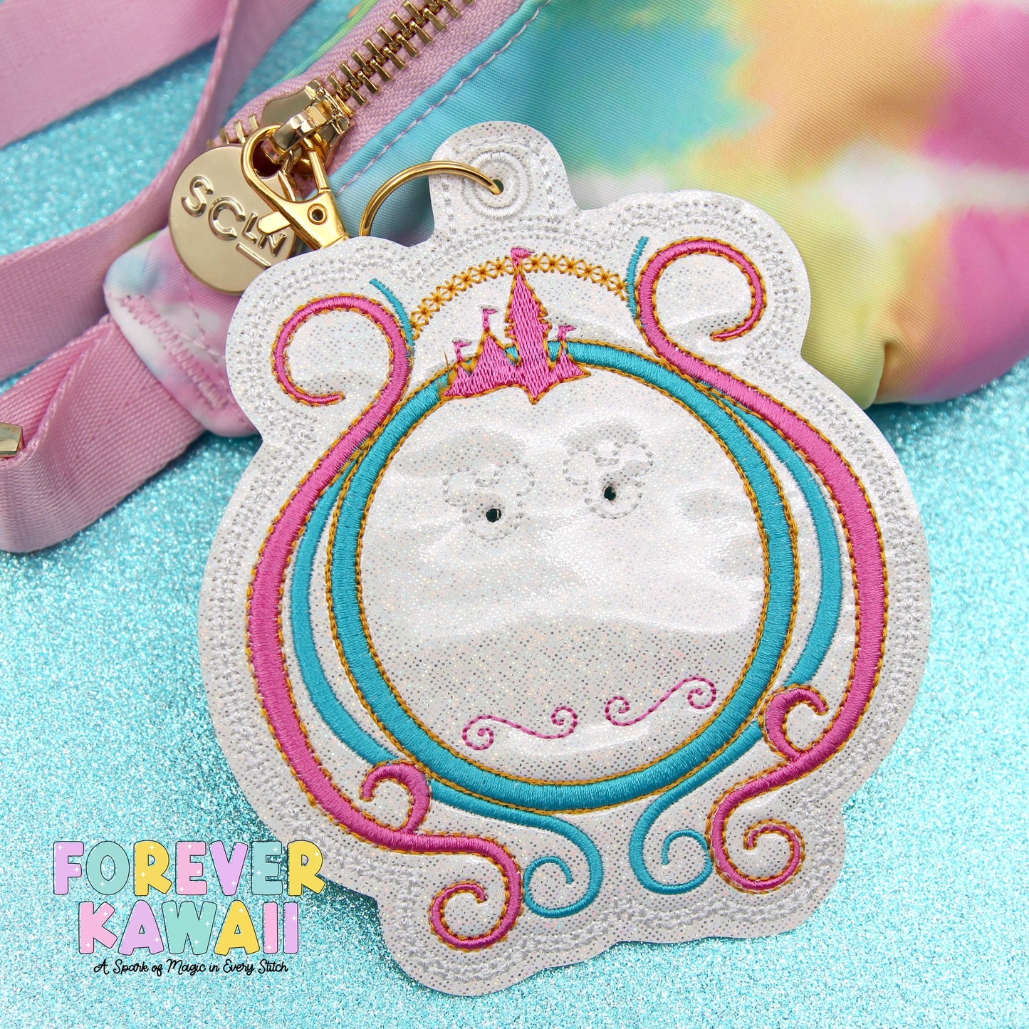 70th Anniversary Celebration Button Holder – Fits 3" Park Buttons, Birthday, Anniversary, or Special Trip Souvenirs