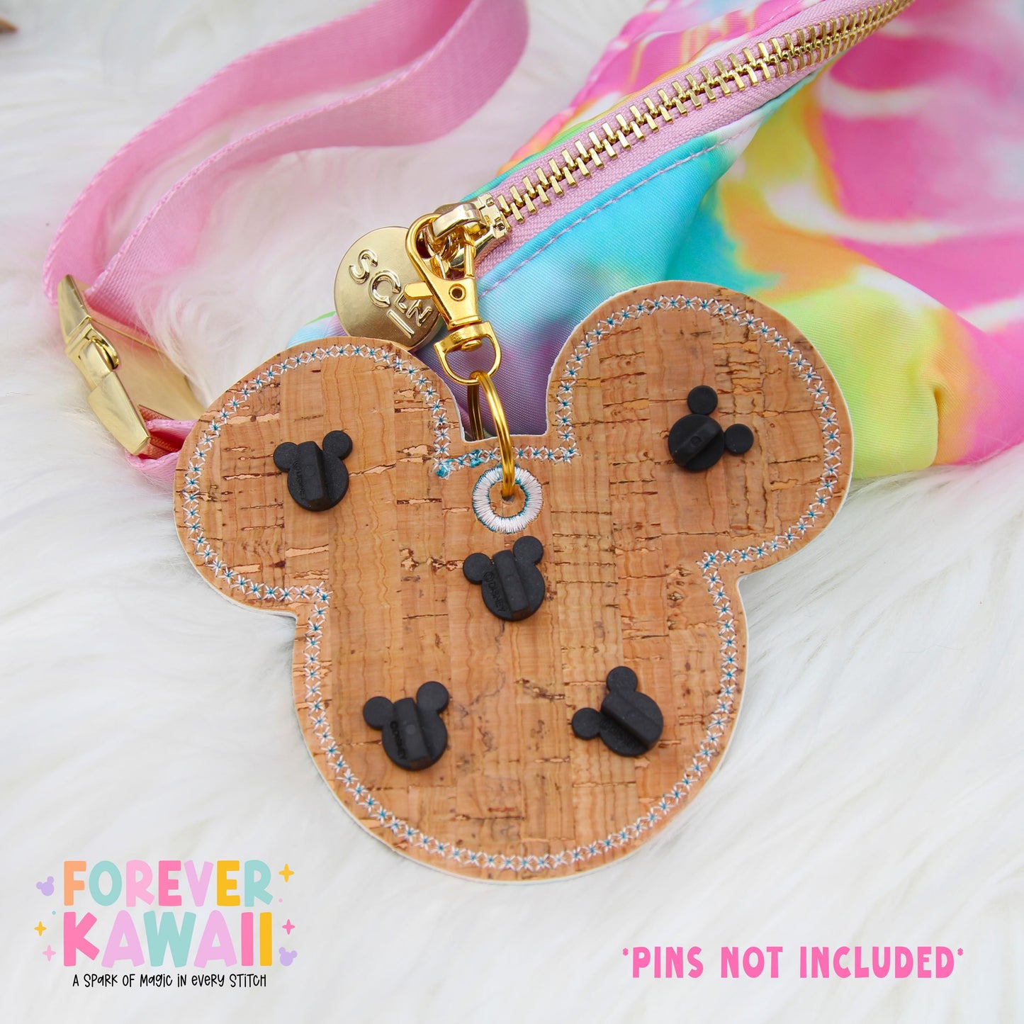 Laugh Floor Pin Trading Keychain β Pixar Monsters Bag Charm, Park Pin Display, Colorful Handmade Keychain, Disney-Inspired Accessory