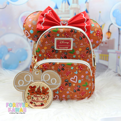 Gingerbread Cookie Celebration Button Holder – Christmas Park Bag Charm – Fits 3” Buttons