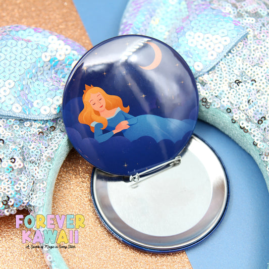 Starlight Parade - Sleeping Princess Celebration Pinback Button – 3" Dreamy Night Parade-Inspired Flair
