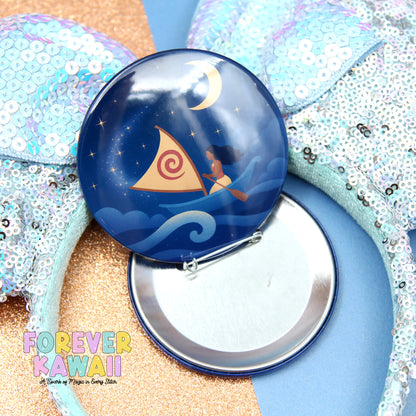 Starlight Parade - Wayfinder Celebration Pinback Button – 3" Ocean-Inspired Magical Flair
