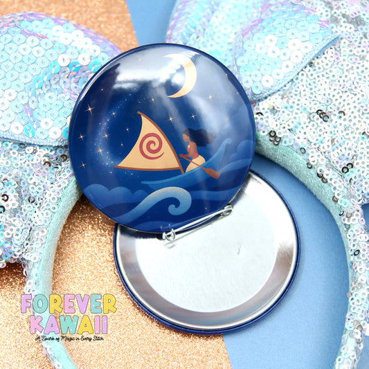 Starlight Parade - Wayfinder Celebration Pinback Button – 3" Ocean-Inspired Magical Flair