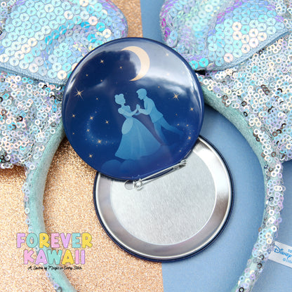 Starlight Parade - Midnight Waltz Celebration Pinback Button – 3" Enchanted Dance Under the Stars