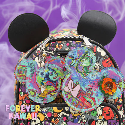 Spooky Mansion Pin Trading Keychain – Choose Your Size