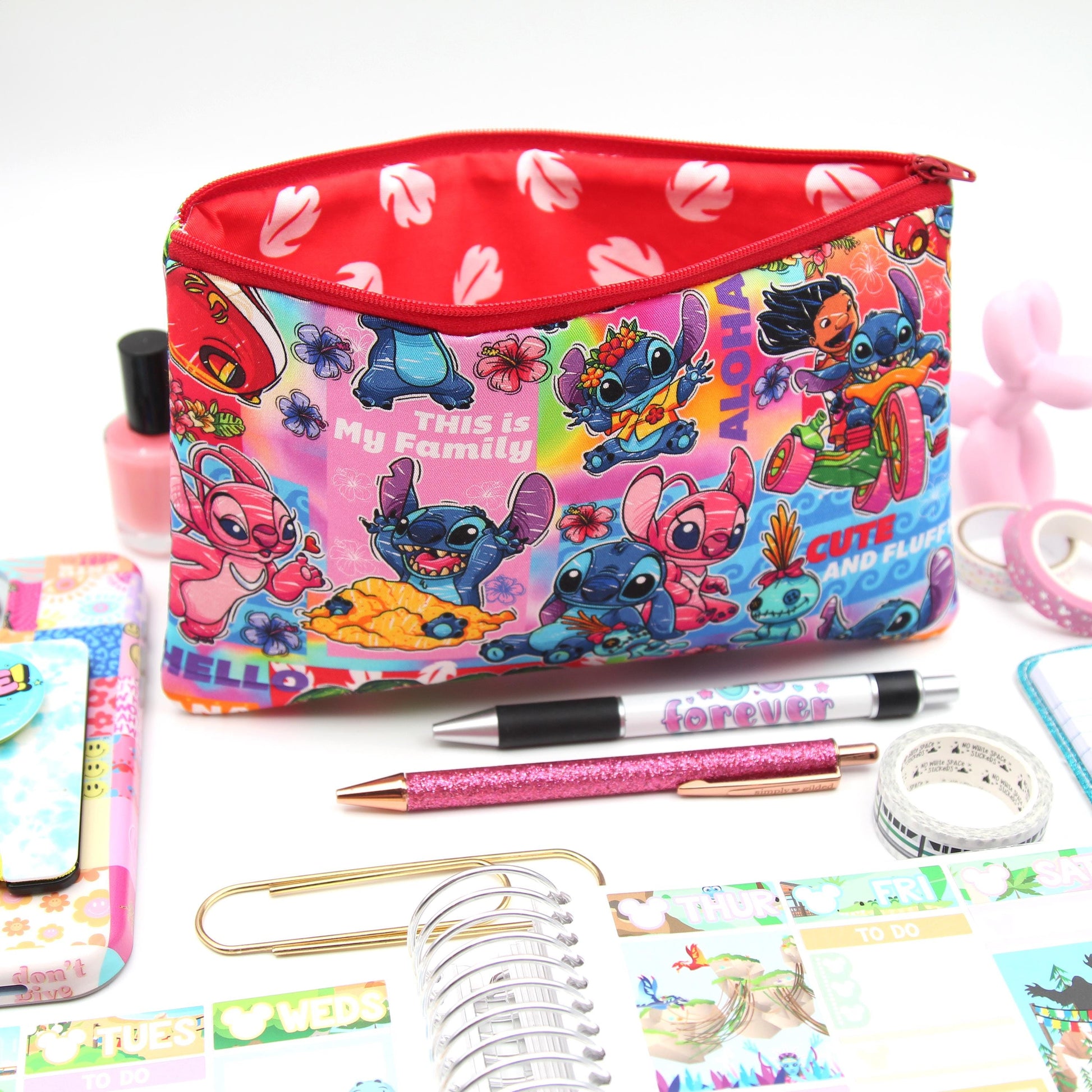Tropical Paradise Planner Zipper Pouch