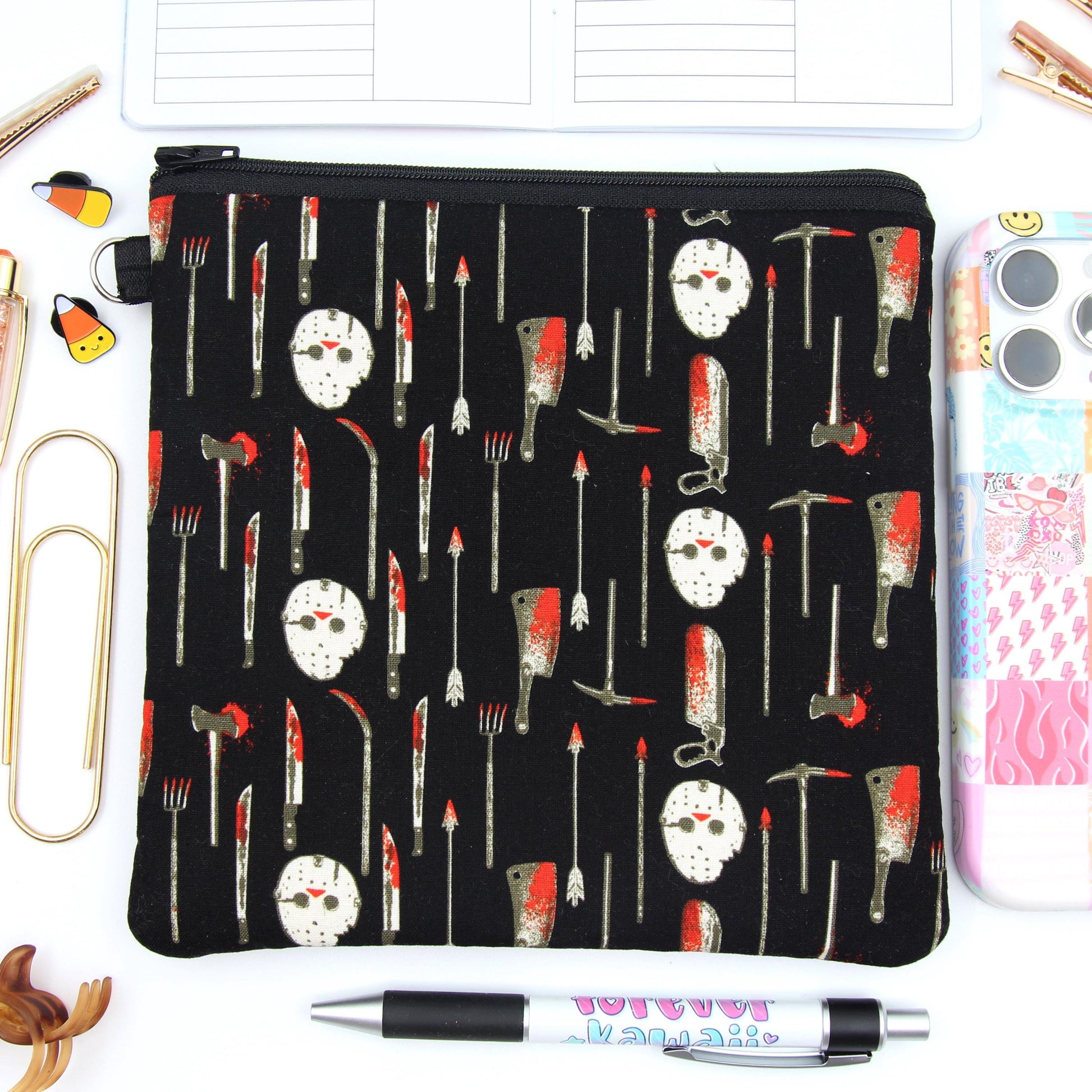 It&#39;s Friday Zipper Pouch - Square Cuties Bag
