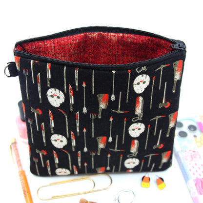 It&#39;s Friday Zipper Pouch - Square Cuties Bag